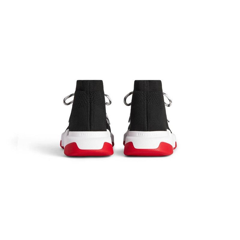 Balenciaga o1tr1nto0526 Speed 2.0 Lace-Up Recycled Knit Sneakers Black Size US 8 / EU 41 - 5 Thumbnail