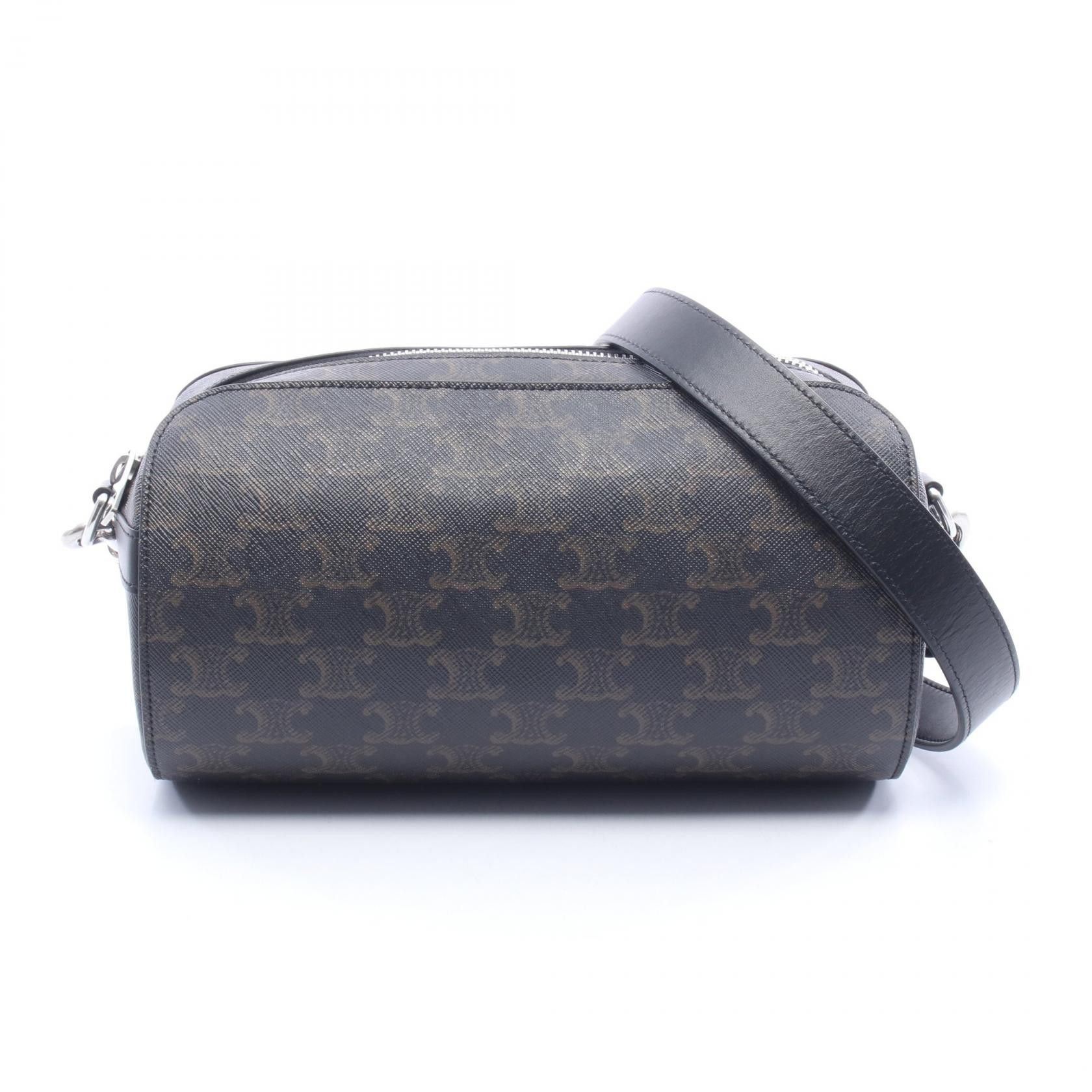 Celine Celine CELINE Triomphe Coated Canvas Leather Shoulder Bag Plastic / Synthetic Shoulder Bag 116382EVJ DUTY FREE for USA Size ONE SIZE - 1 Thumbnail