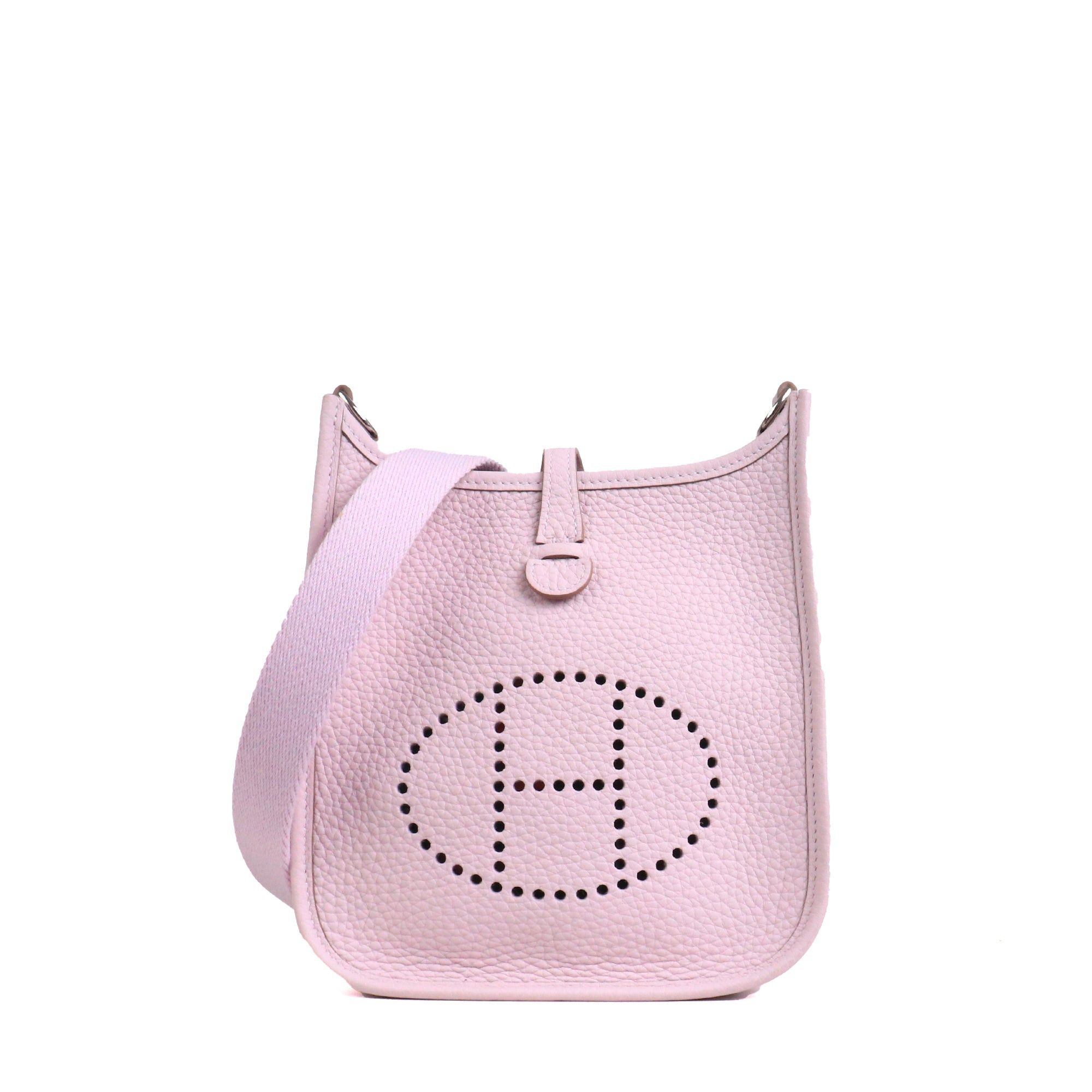 Hermes HERMÈS - Evelyne 16 Hermès shoulder bag in pale mauve Taurillon Clemence leather Size ONE SIZE - 1 Thumbnail