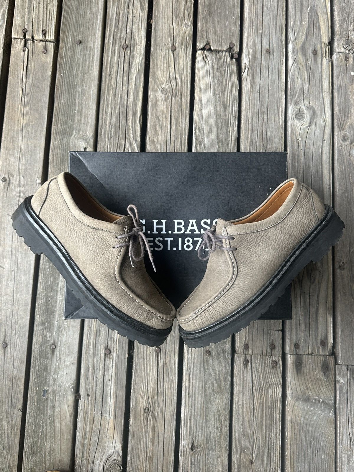 G.H. Bass & Co. Gh Bass x Madewell Suede Weejun lug sole 