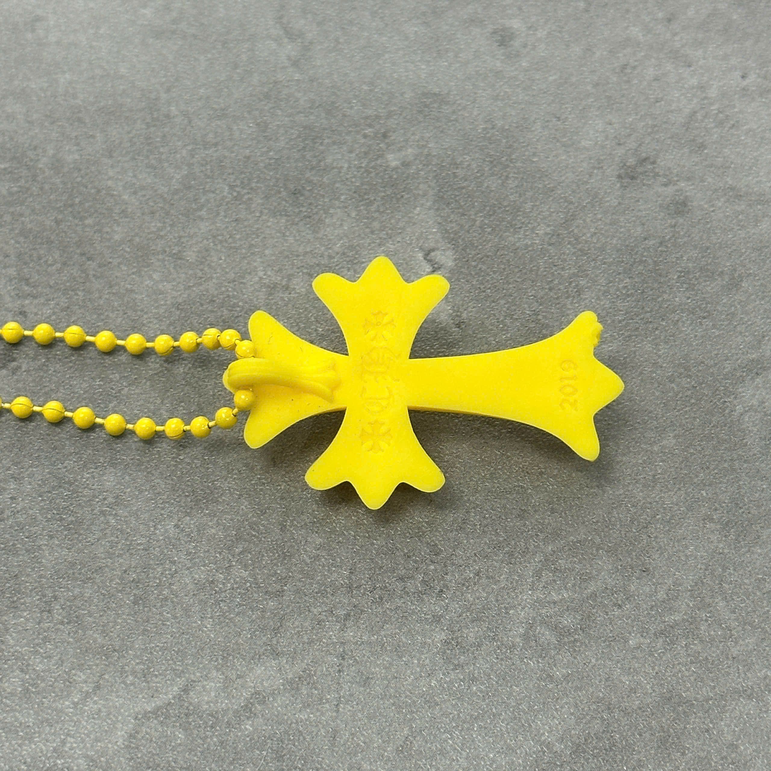 Chrome Hearts Chrome Hearts Silicrome Cross Necklace Yellow Size ONE SIZE - 4 Thumbnail