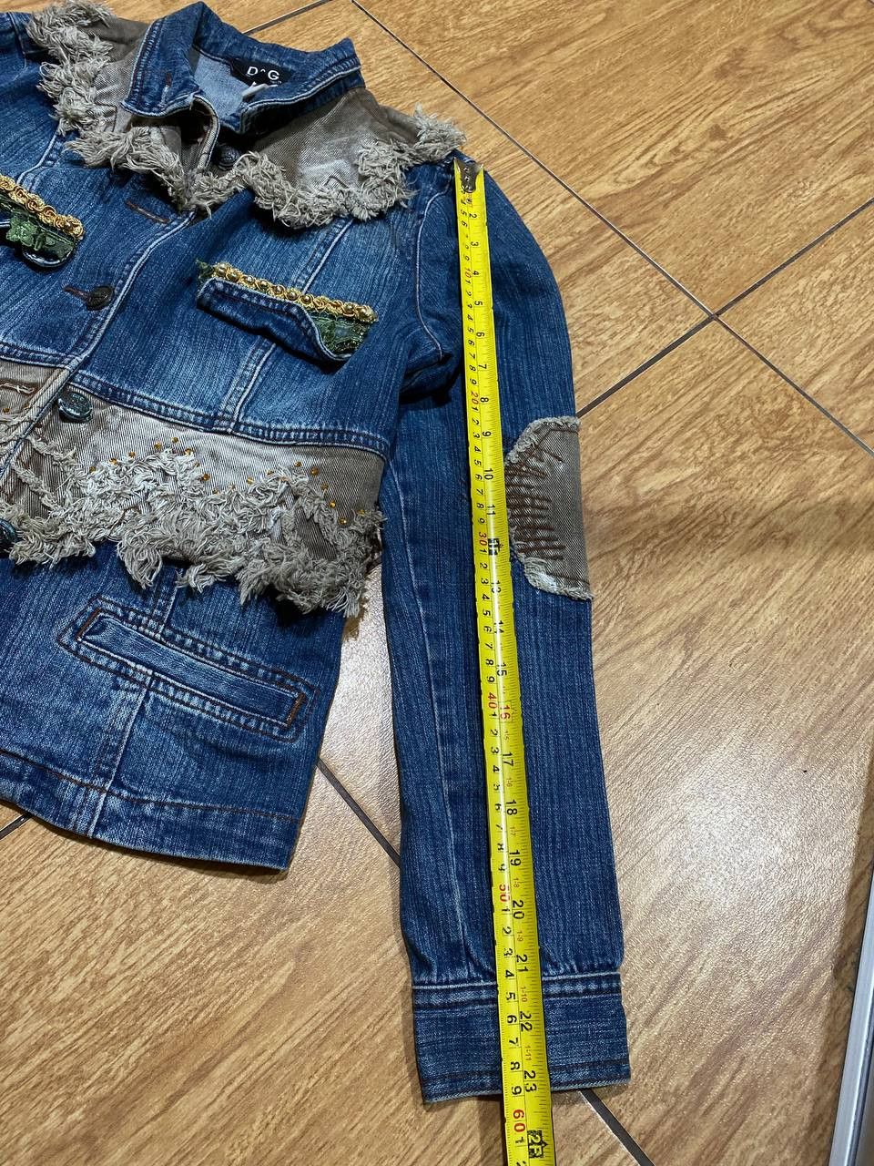 Dolce & Gabbana Ladies Embellished Handmade Denim Jean Jacket Size M / US 6-8 / IT 42-44 - 19 Thumbnail