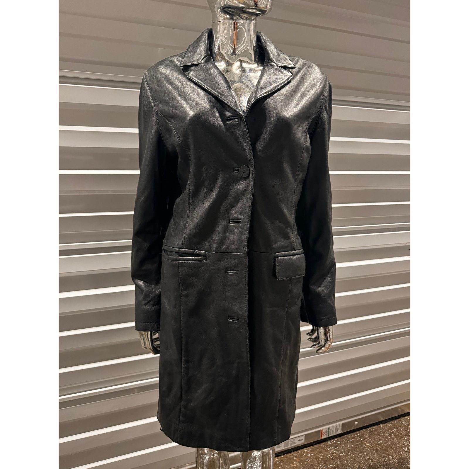 Vintage VTG LEATHER JACKET Size M / US 6-8 / IT 42-44 - 5 Thumbnail