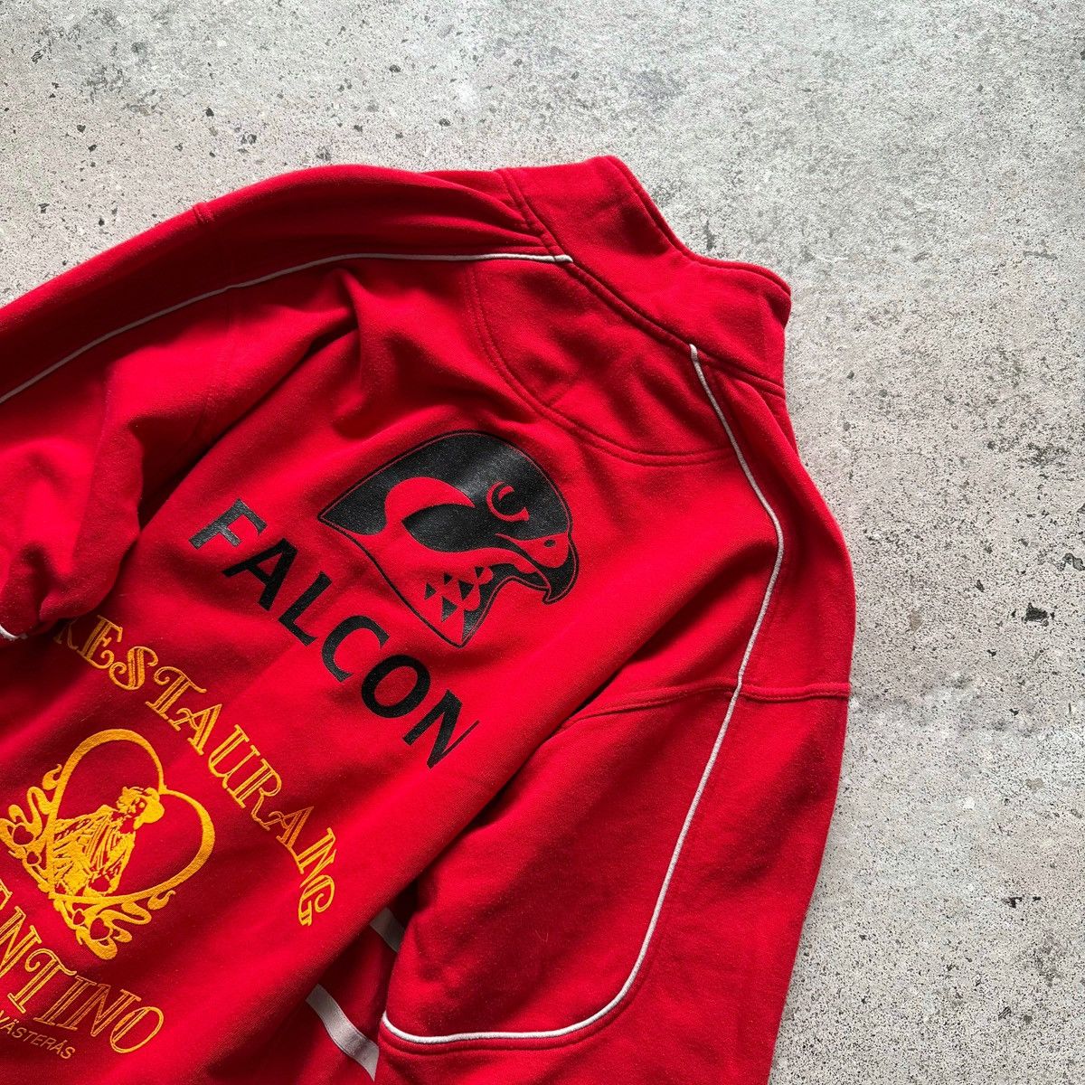 Umbro Umbro Falcon Vintage Half Zip Sweatshirt Red Y2K Printed Size US M / EU 48-50 / 2 - 4 Thumbnail