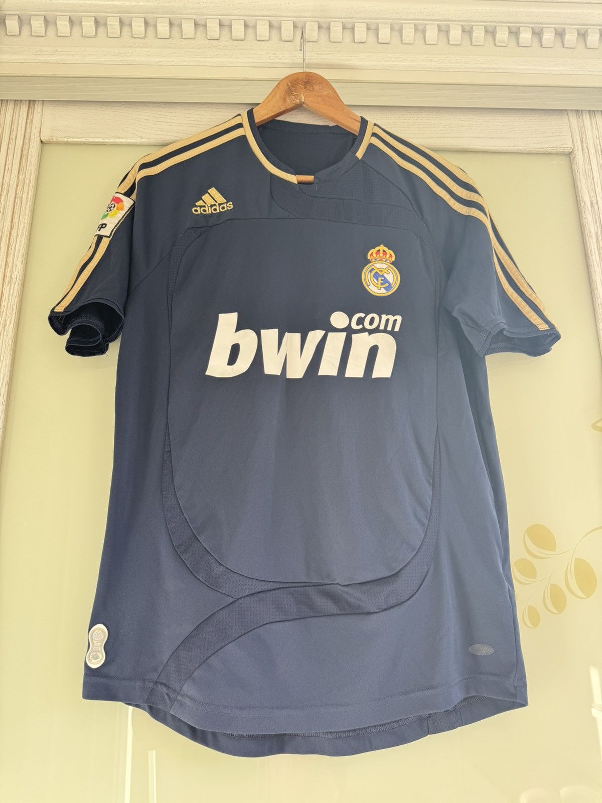 Adidas Real Madrid 2007-2008 Away Soccer Jersey Football Shirt Kit Size US S / EU 44-46 / 1 - 5 Thumbnail
