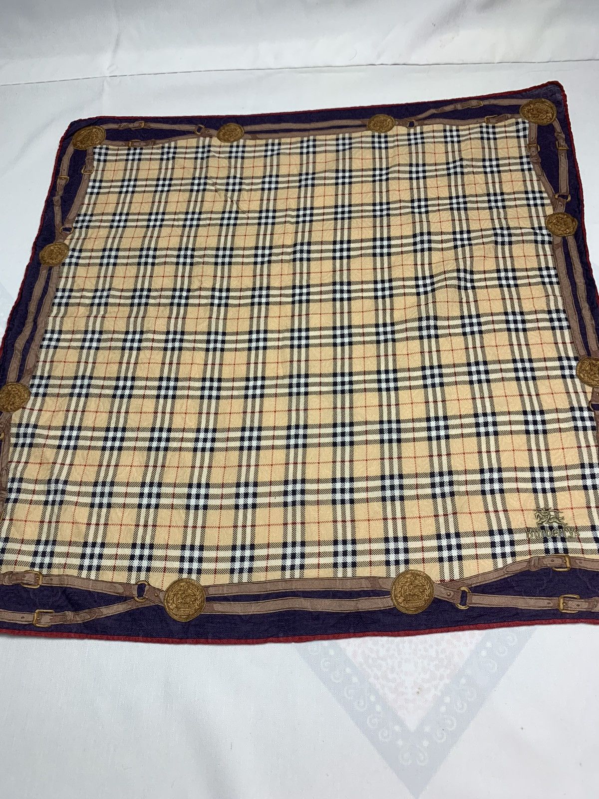 Burberry Vintage Burberry Handkerchief / Neckerchief / Bandana Size ONE SIZE - 4 Thumbnail