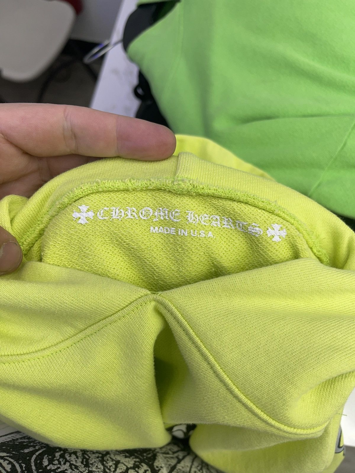 Chrome Hearts Chrome Hearts Link (lime) Hoodie Size US S / EU 44-46 / 1 - 3 Thumbnail
