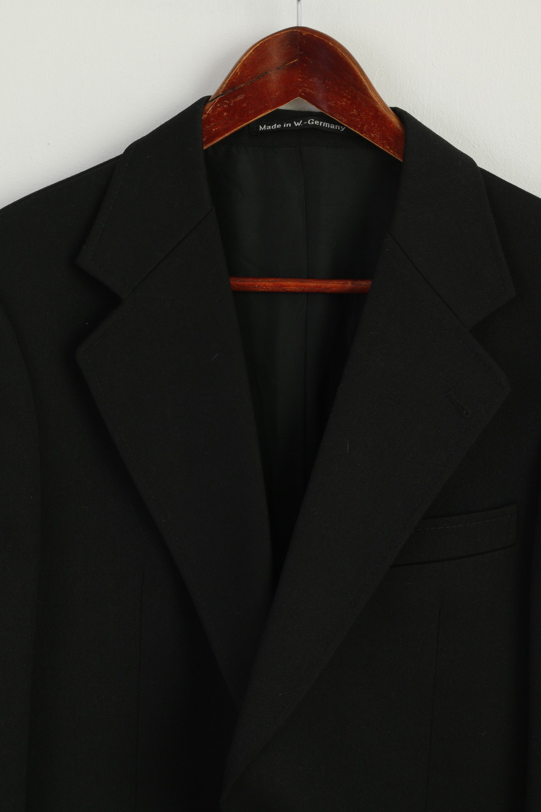 Vintage BOKER Herne Men 40 Blazer Black West Germany 7760 Size 40R - 2 Thumbnail
