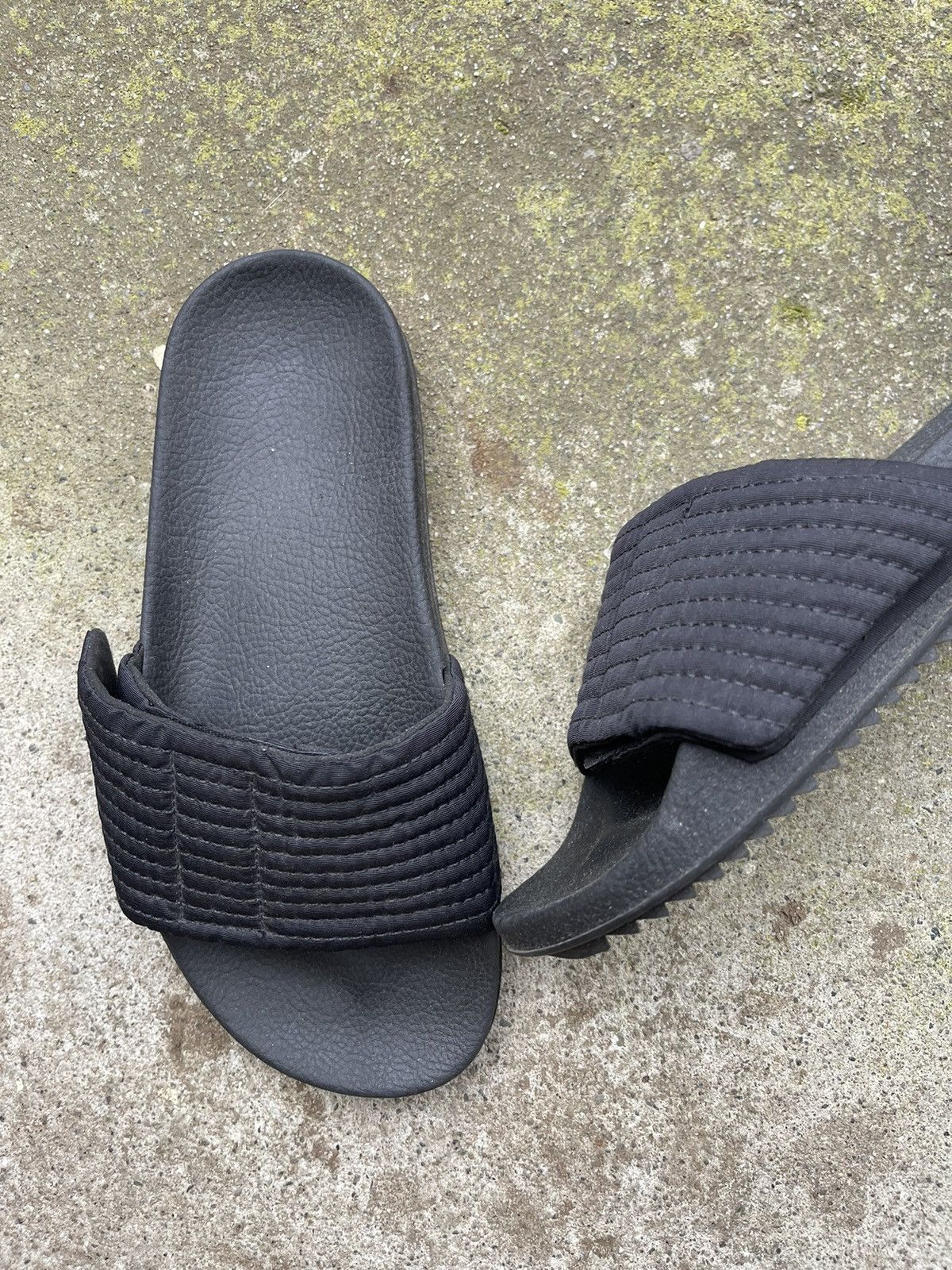 Rick Owens SS21 DRKSHDW COTTON NYLON CREATCH CARGO SLIDES Size US 5 / IT 35 - 2 Thumbnail