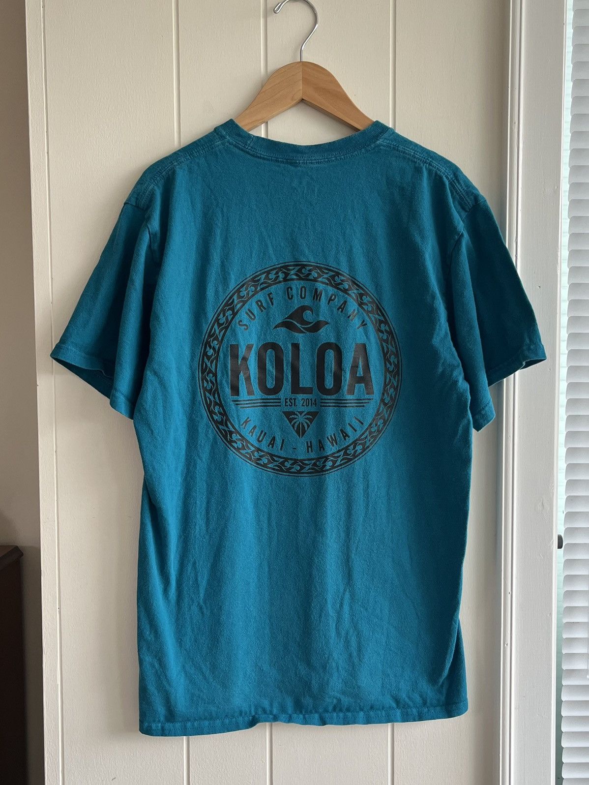 Stussy Koloa Surf Teal 100% Cotton Tee Size US M / EU 48-50 / 2 - 2 Thumbnail