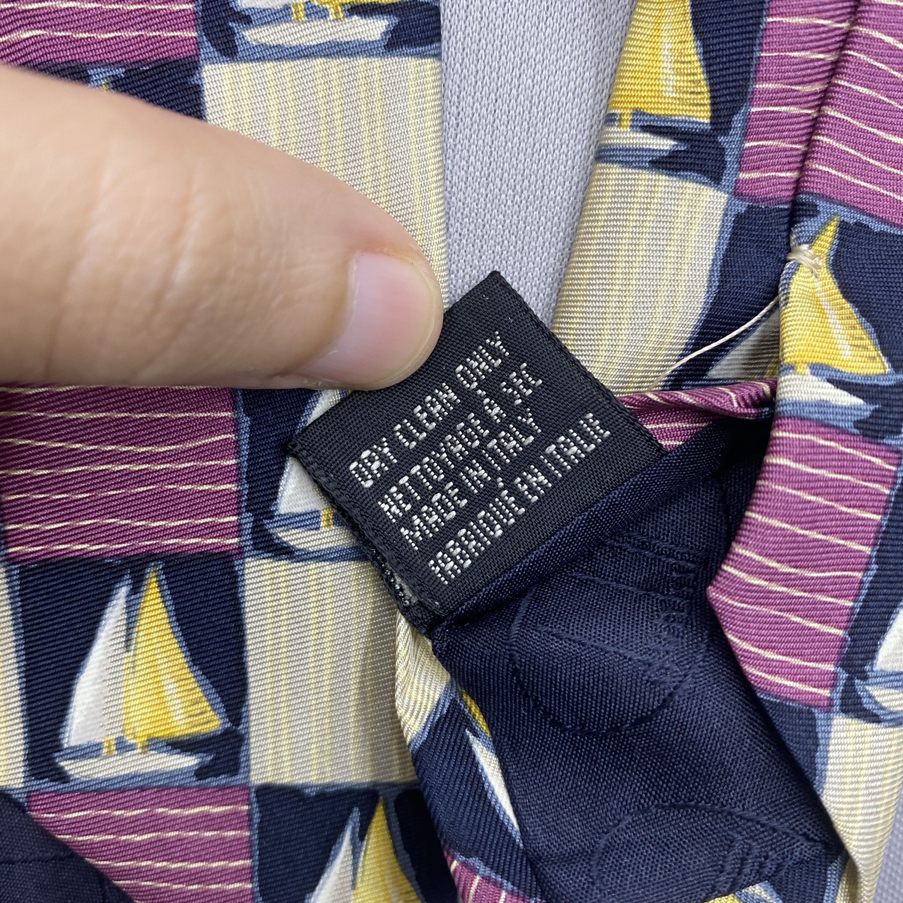 Alfred Dunhill Vintage Dunhill SILK Necktie Cravate Pure Silk Neck Tie Size ONE SIZE - 8 Thumbnail
