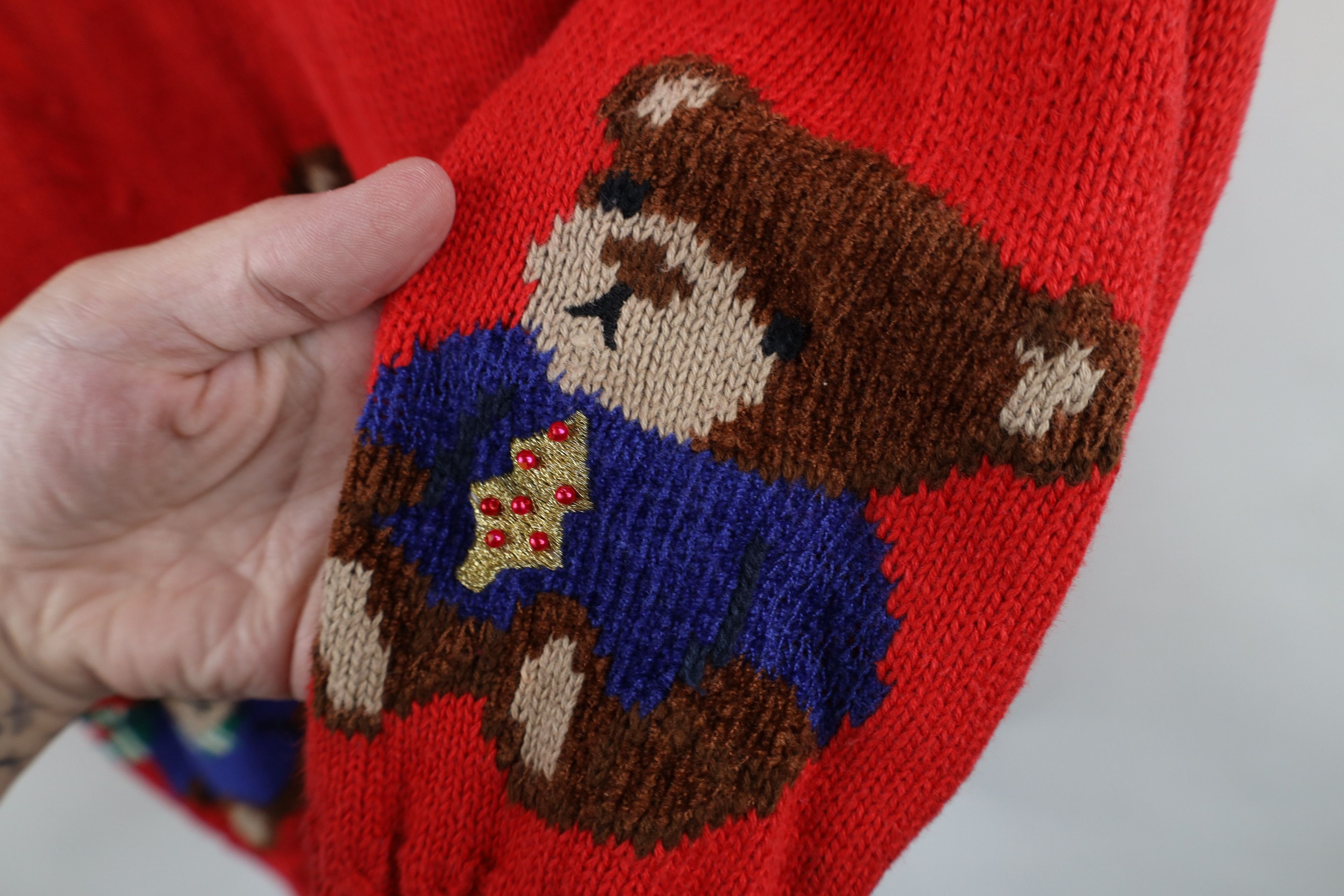 Vintage Vintage 90s Streetwear Christmas Bear Sweater Size S / US 4 / IT 40 - 10 Thumbnail
