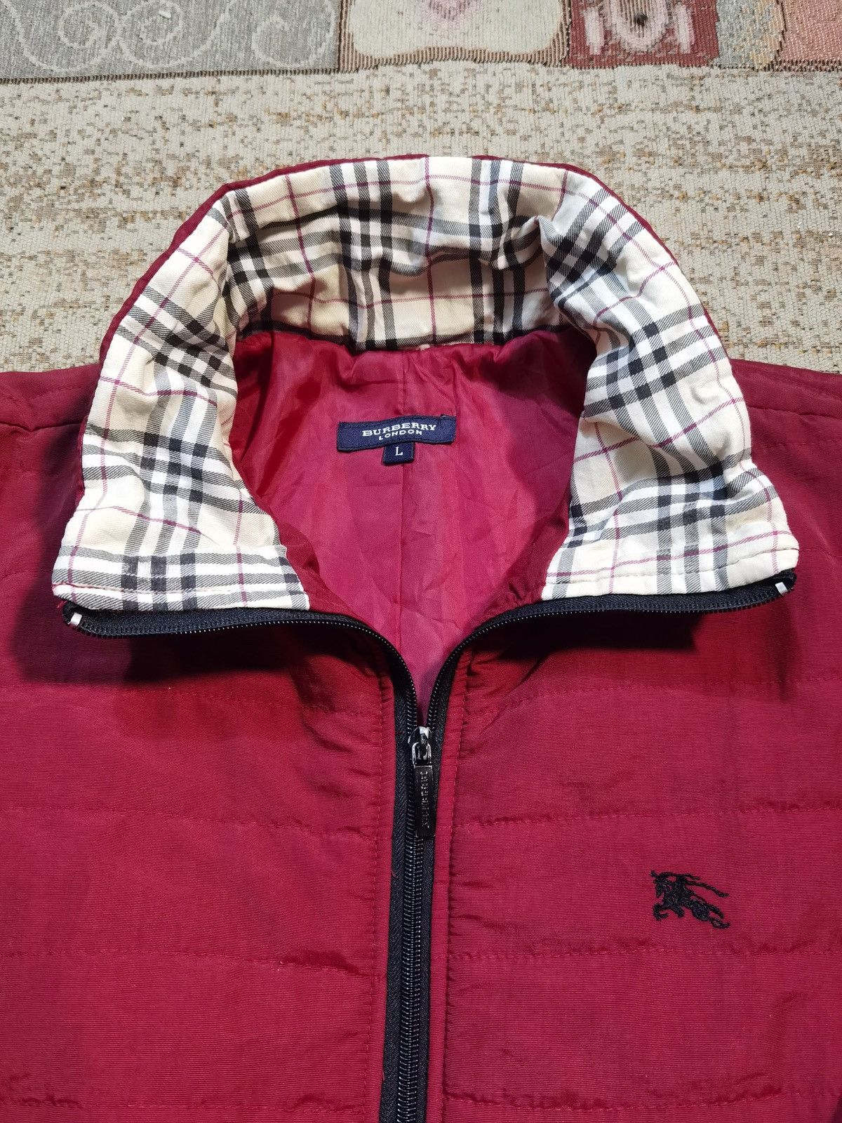 Burberry Vintage Burberry London Puffer Jacket Size US L / EU 52-54 / 3 - 3 Thumbnail
