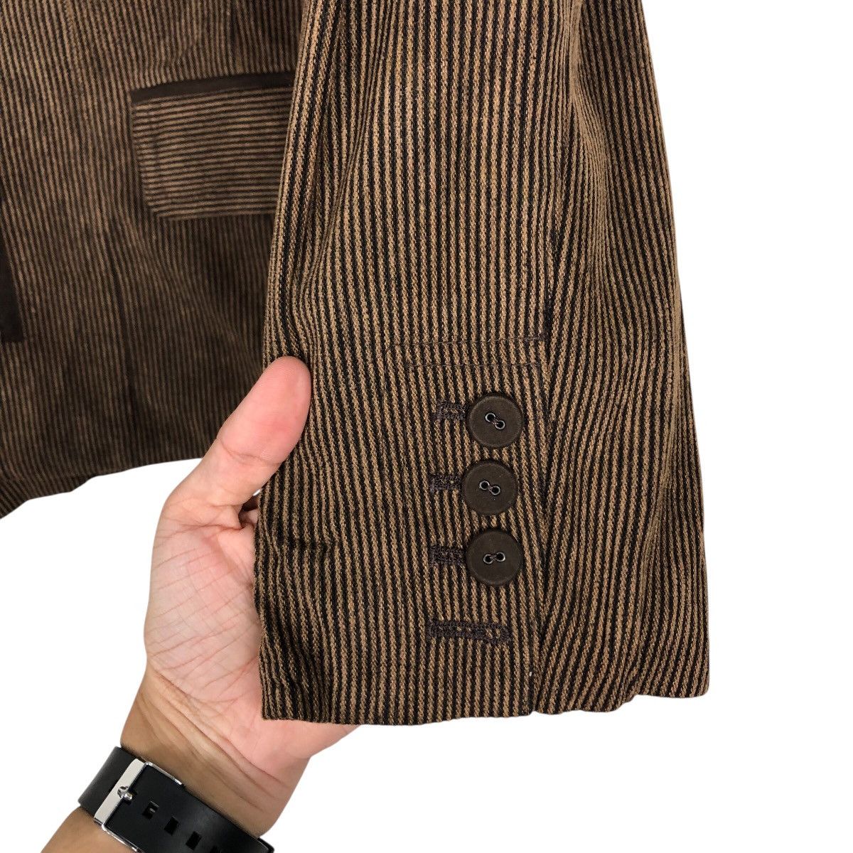 Hiroko Koshino Homme 📌Corduroy Chore Work Jacket Button Hiroko Koshino Size US M / EU 48-50 / 2 - 16 Thumbnail