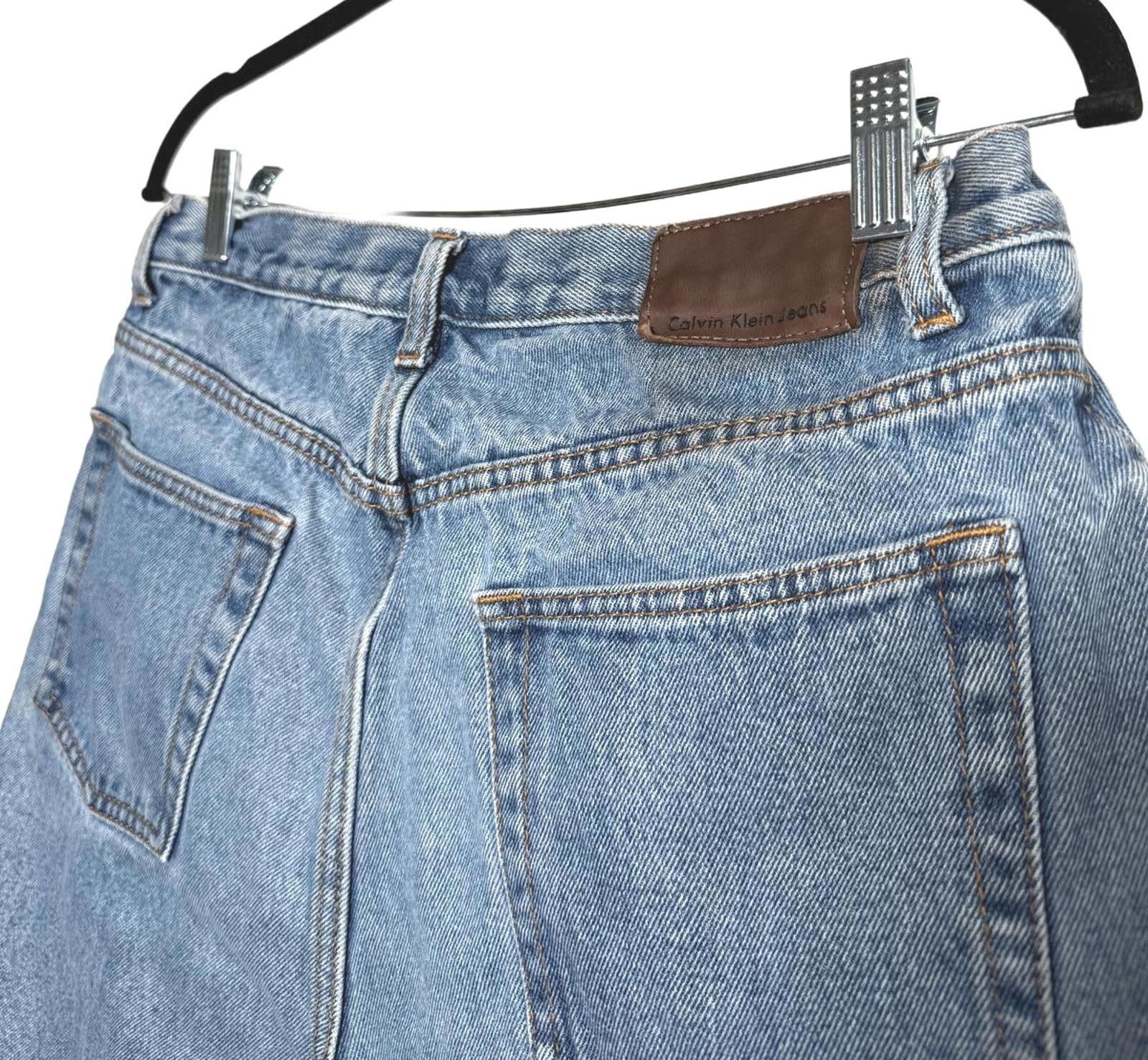 Calvin Klein Vintage 2000s Calvin Klein Blue Denim Jean Shorts Size US 33 - 4 Thumbnail