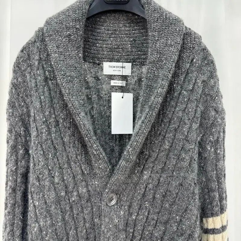 Thom Browne Thom Browne Gray Wool Striped Sweater . Size S / US 4 / IT 40 - 3 Thumbnail