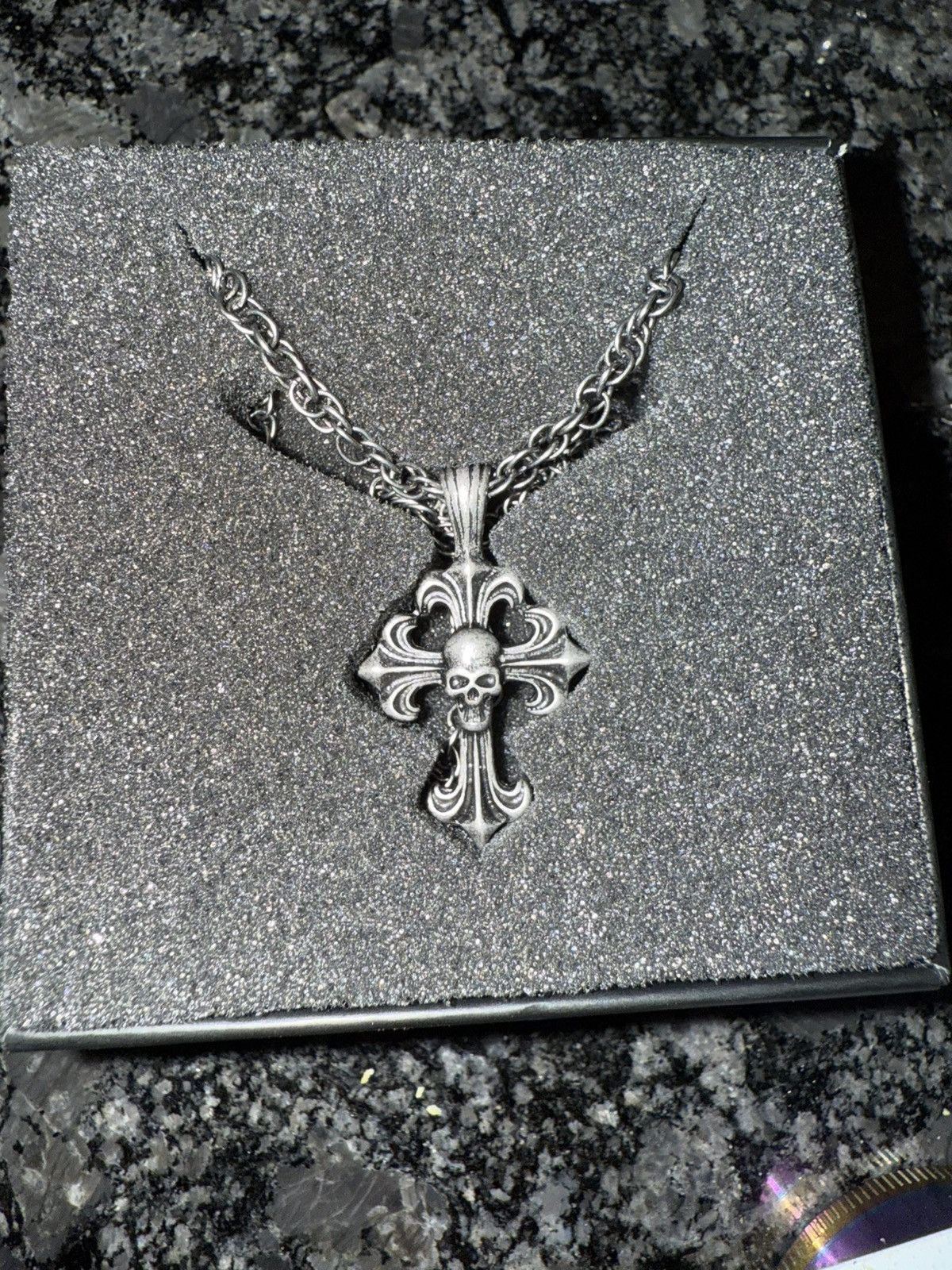 G59 Records LB Chrome Cross Pendant Size ONE SIZE - 4 Thumbnail