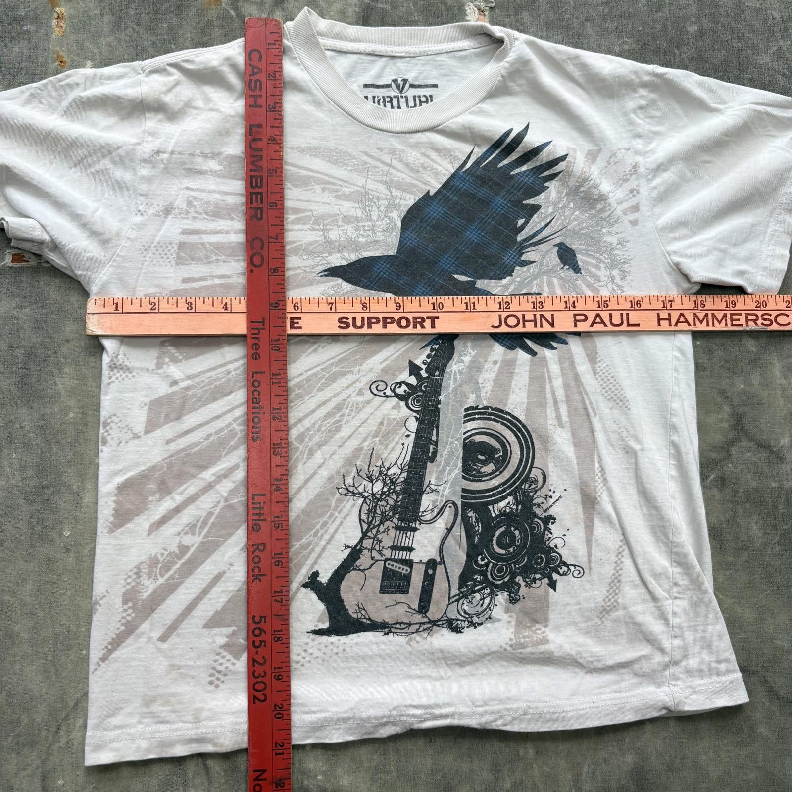 Vintage Vintage Y2K Affliction Crow Plaid Guitar Skate Grunge Shirt Size M / US 6-8 / IT 42-44 - 4 Thumbnail
