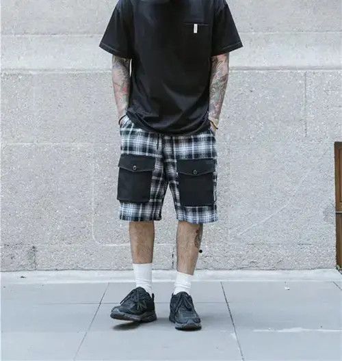 VIBE 21SS Tokyo Union Black Checked Shorts Size US 32 / EU 48 - 2 Thumbnail