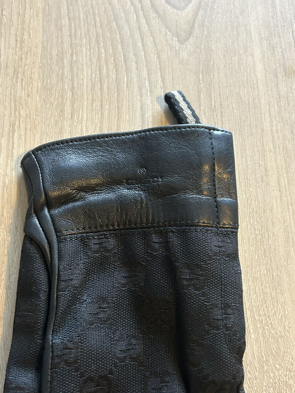 Gucci Gucci GG Monogram Leather Gloves Size ONE SIZE - 7 Thumbnail