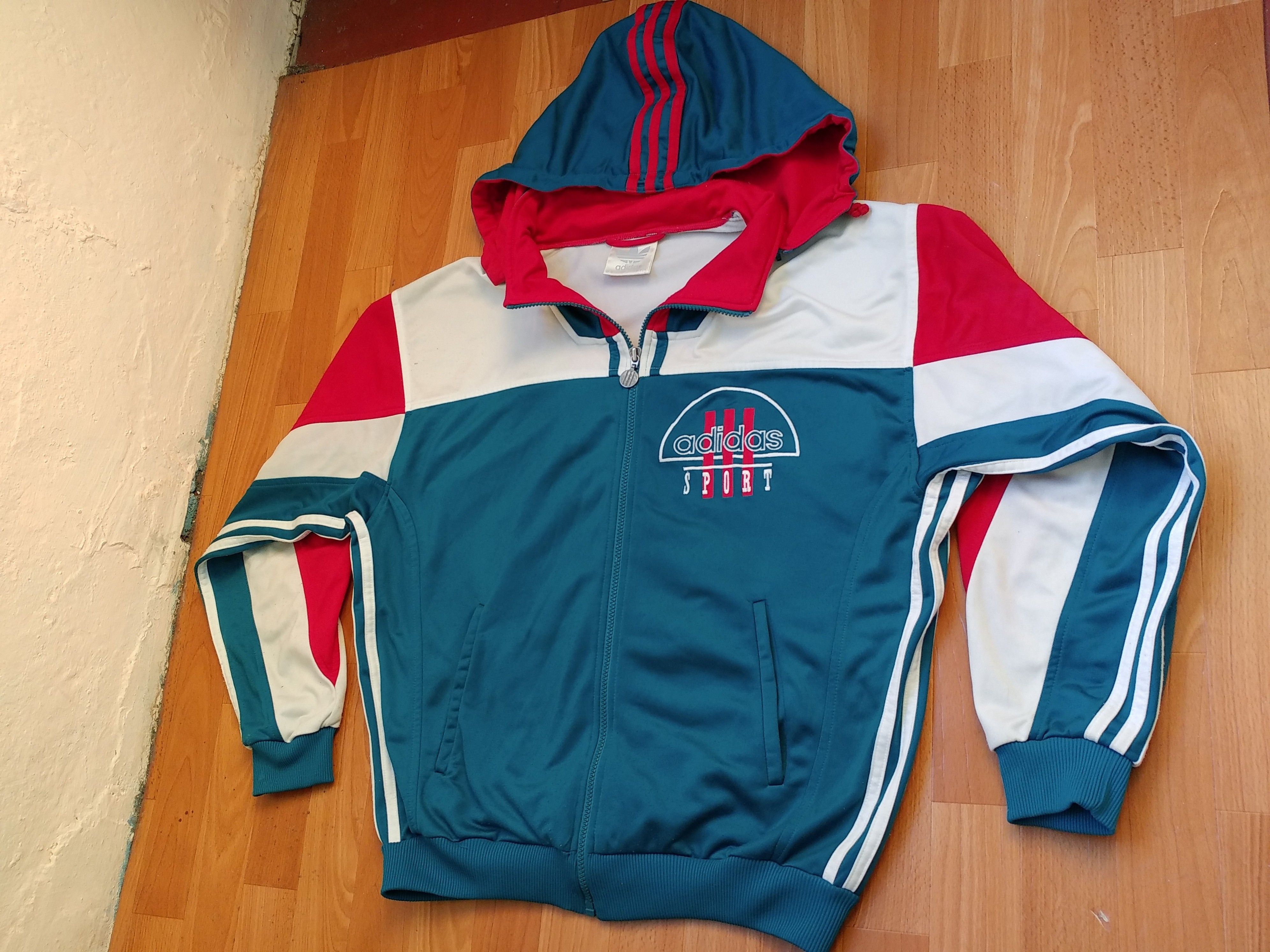 Adidas × Vintage ADIDAS jacket, green vintage hip hop 90s hip-hop size M Size US M / EU 48-50 / 2 - 4 Thumbnail