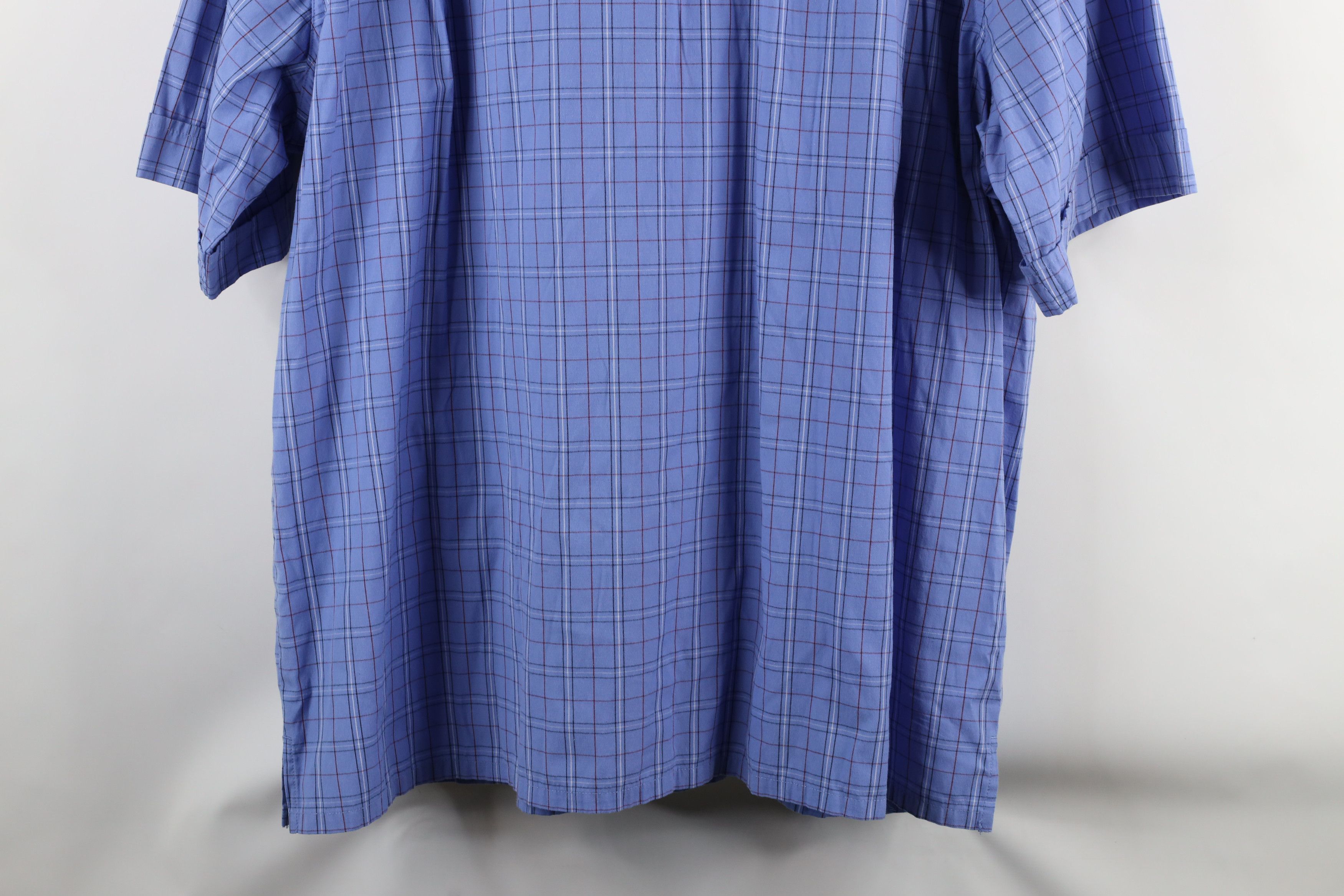 Vintage Vintage 90s Streetwear Bush Short Sleeve Button Shirt Plaid Size US XXL / EU 58 / 5 - 11 Thumbnail