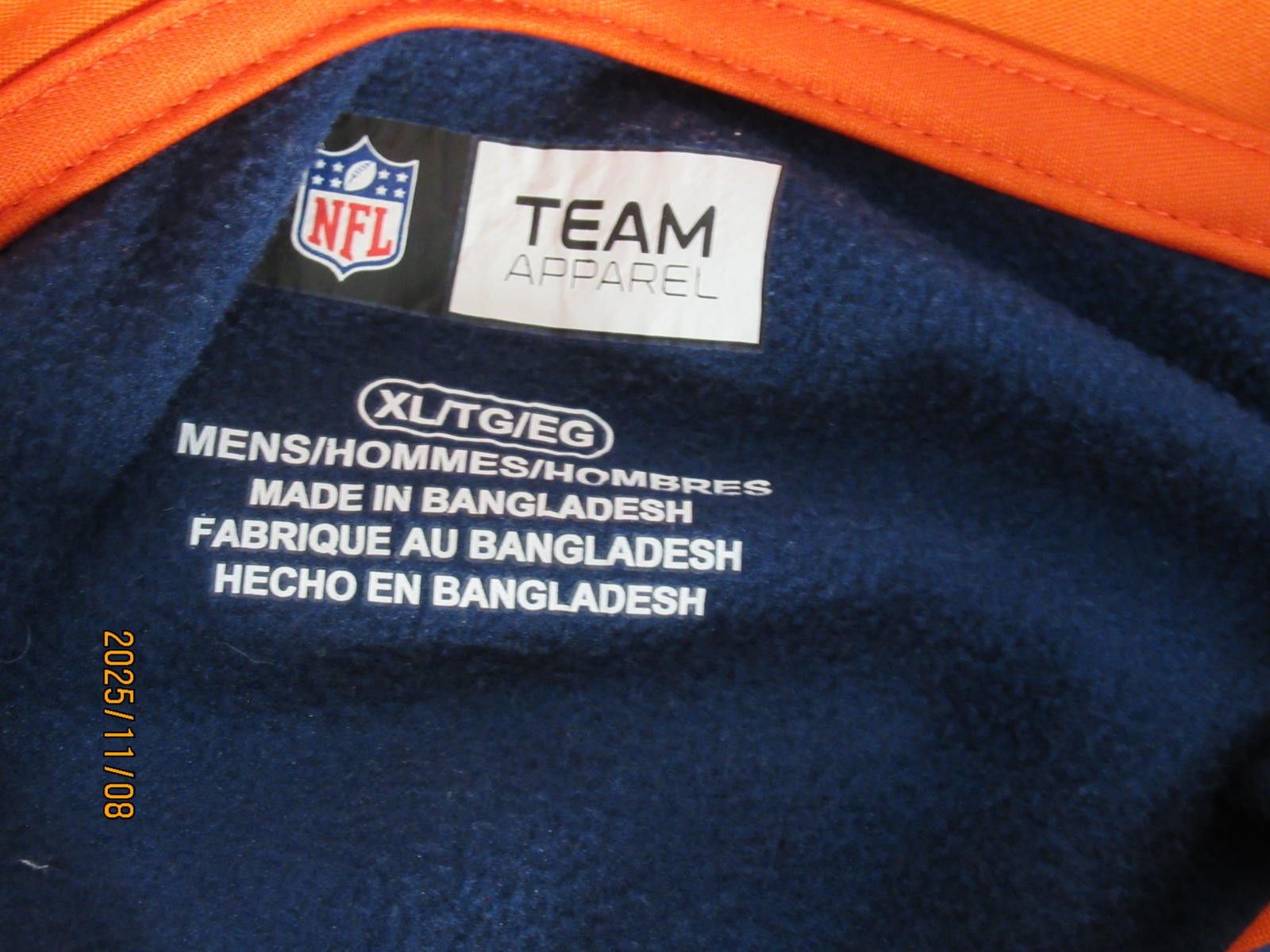 NFL Broncos Hoodie Size US XL / EU 56 / 4 - 6 Thumbnail