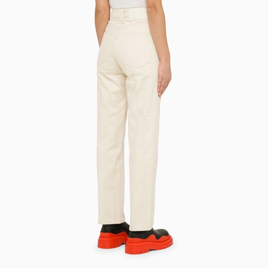 Sunnei o1d2blof1024 Cotton Jeans In Beige Size 28" / US 6 / IT 42 - 4 Thumbnail