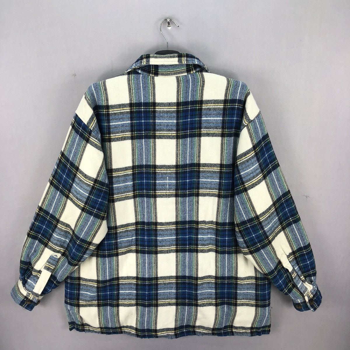 Japanese Brand Vintage 90's Flannel Jacket Tartan Check by GQFORD Size US XL / EU 56 / 4 - 4 Thumbnail