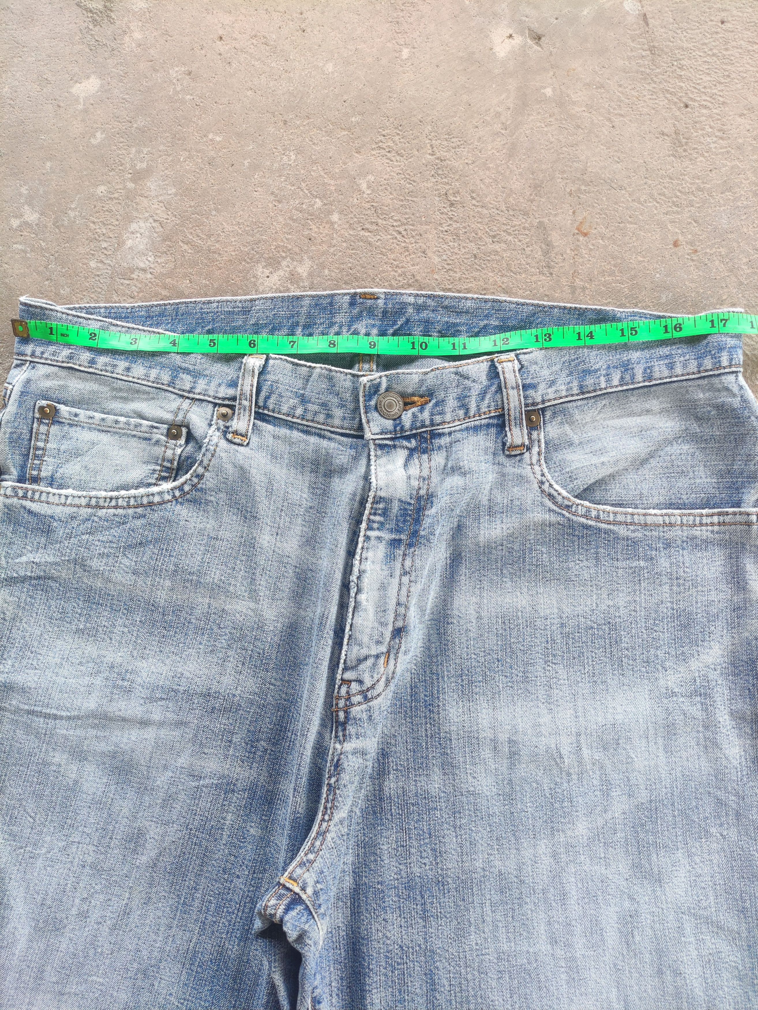 Japanese Brand Vintage Japanese Brand Baggy Denim Faded Pants Size US 35 - 6 Thumbnail