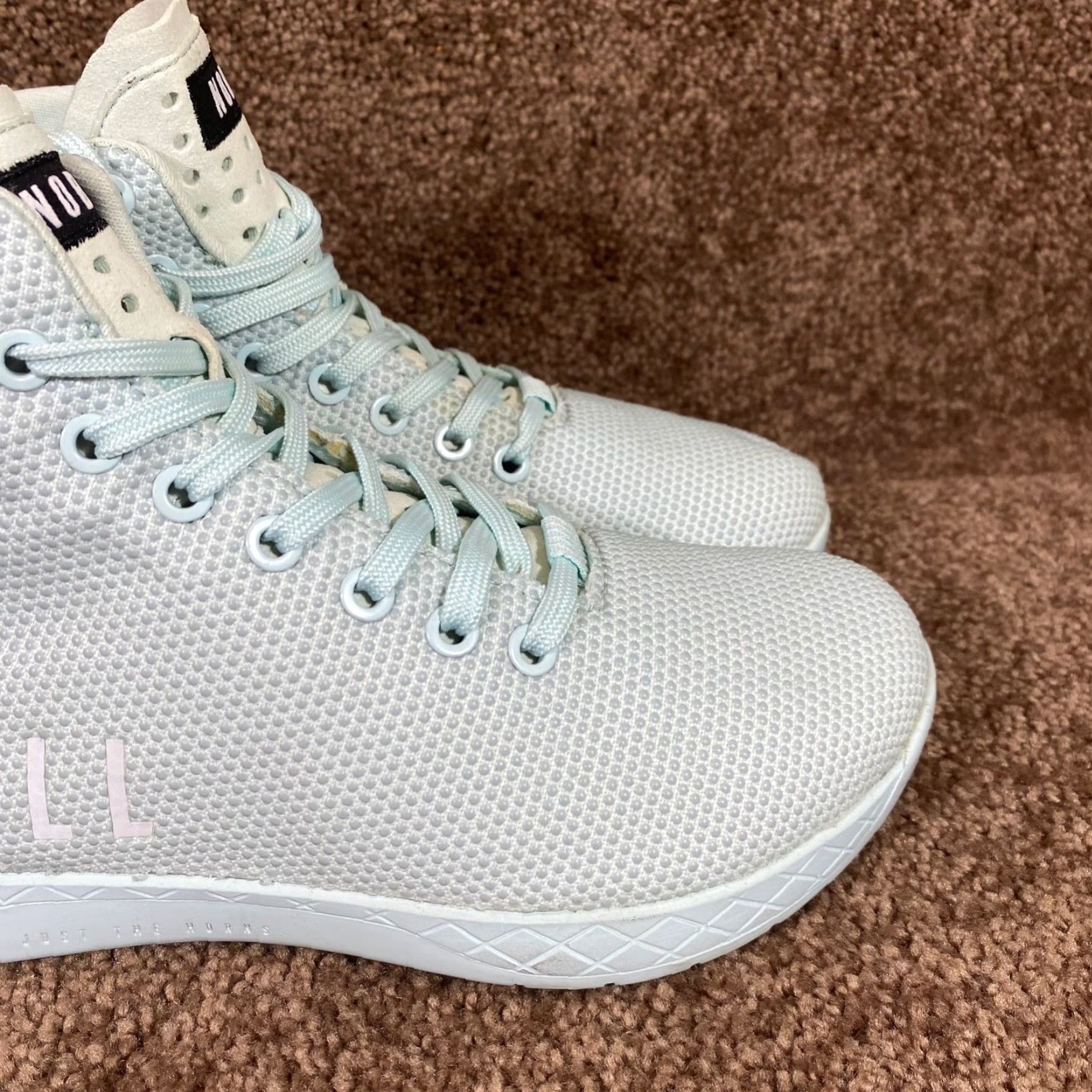 Vintage NOBULL No Bull Mens Womens Mint Green High Top Trainers Super Fabric Athletic Sneaker Size M / US 6-8 / IT 42-44 - 4 Thumbnail