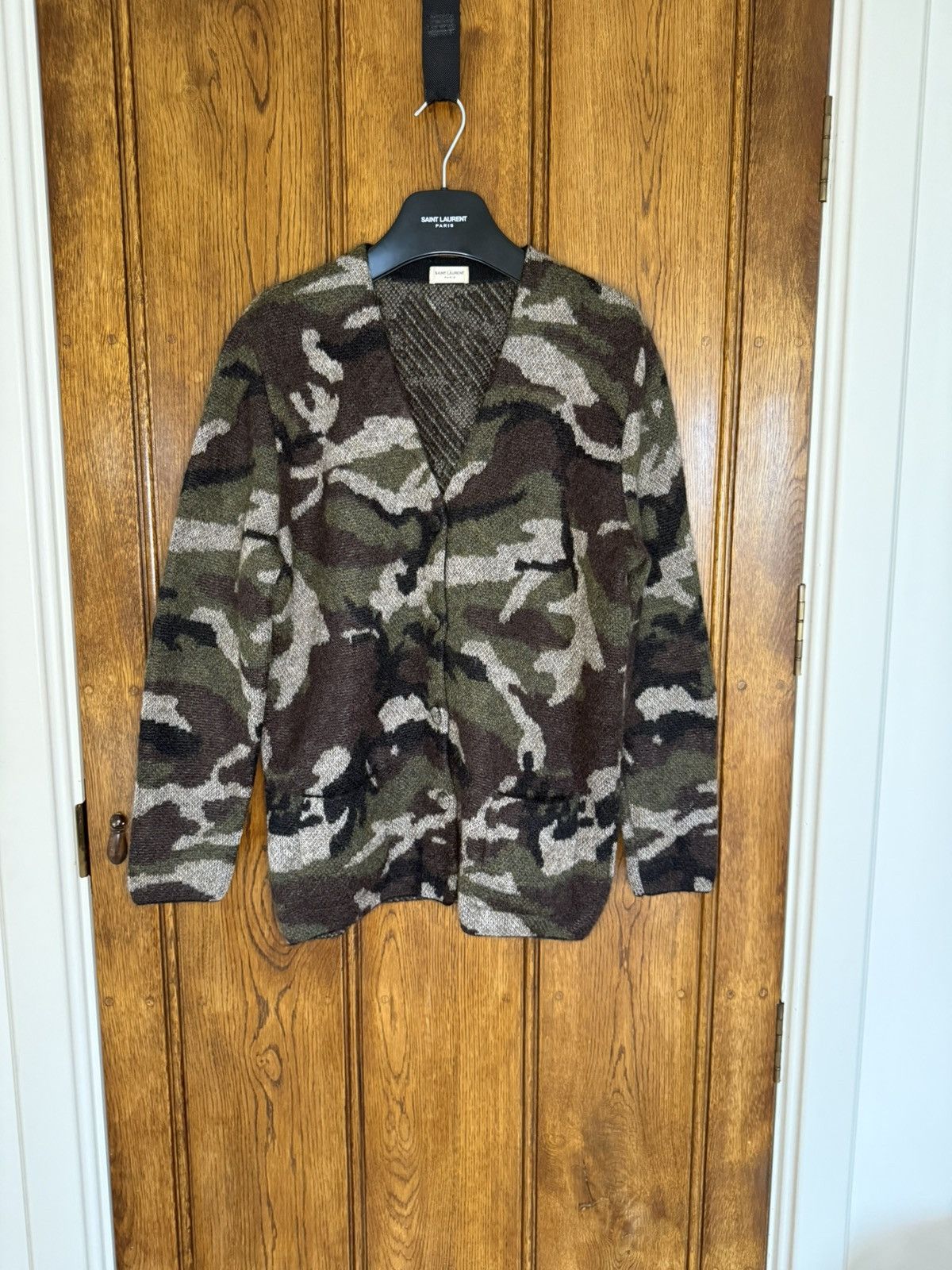 Saint Laurent Paris SS15 Saint Laurent camo camouflage cardigan Hedi Psych Rock Size US S / EU 44-46 / 1 - 2 Thumbnail