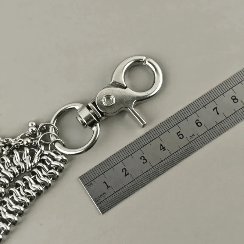 Jewelry Cuban Style Stainless Steel Pants Chain Size ONE SIZE - 6 Thumbnail