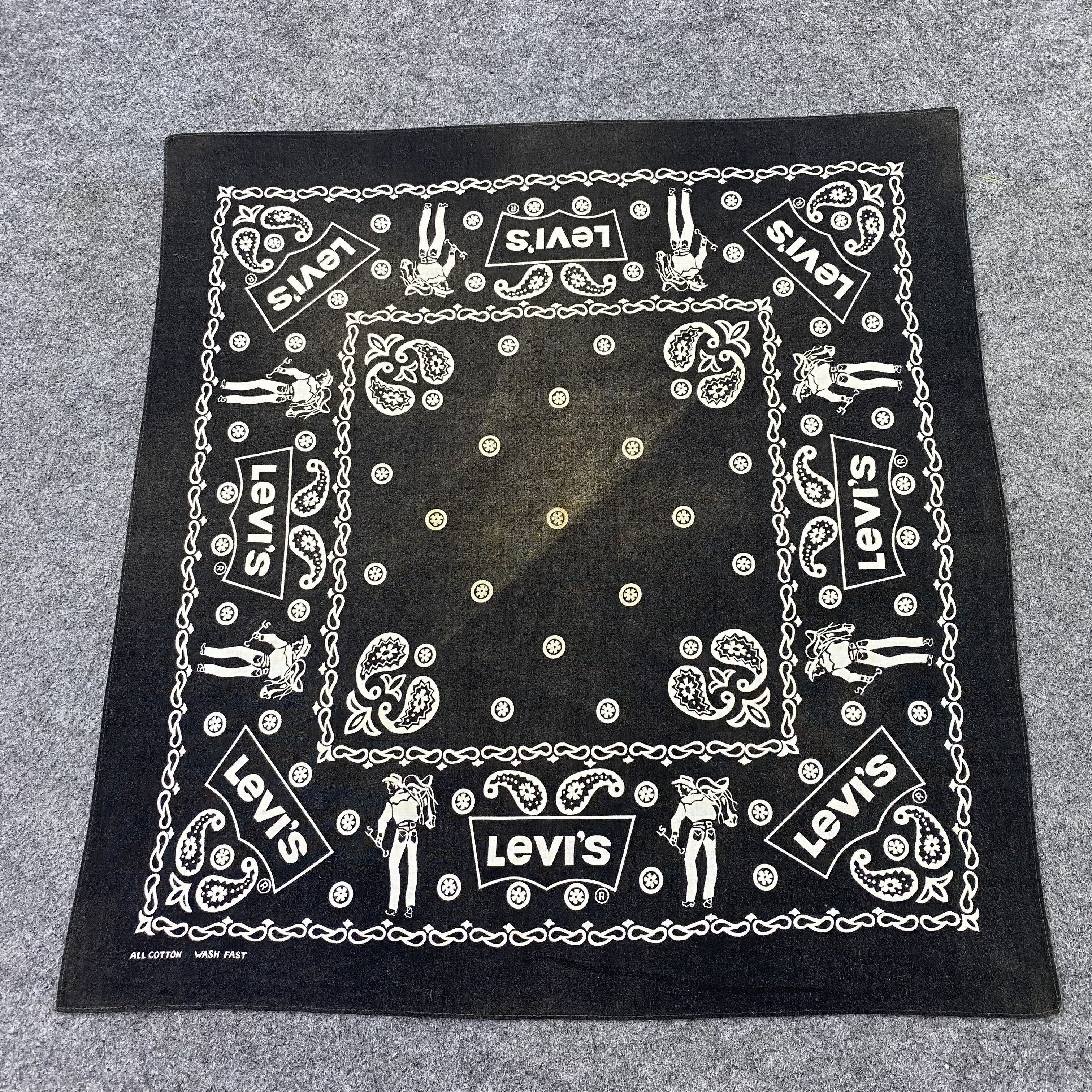 Levi's Vintage Levis Paislee Handkerchief/Bandana/Neckerchief-B1404 Size ONE SIZE - 3 Thumbnail