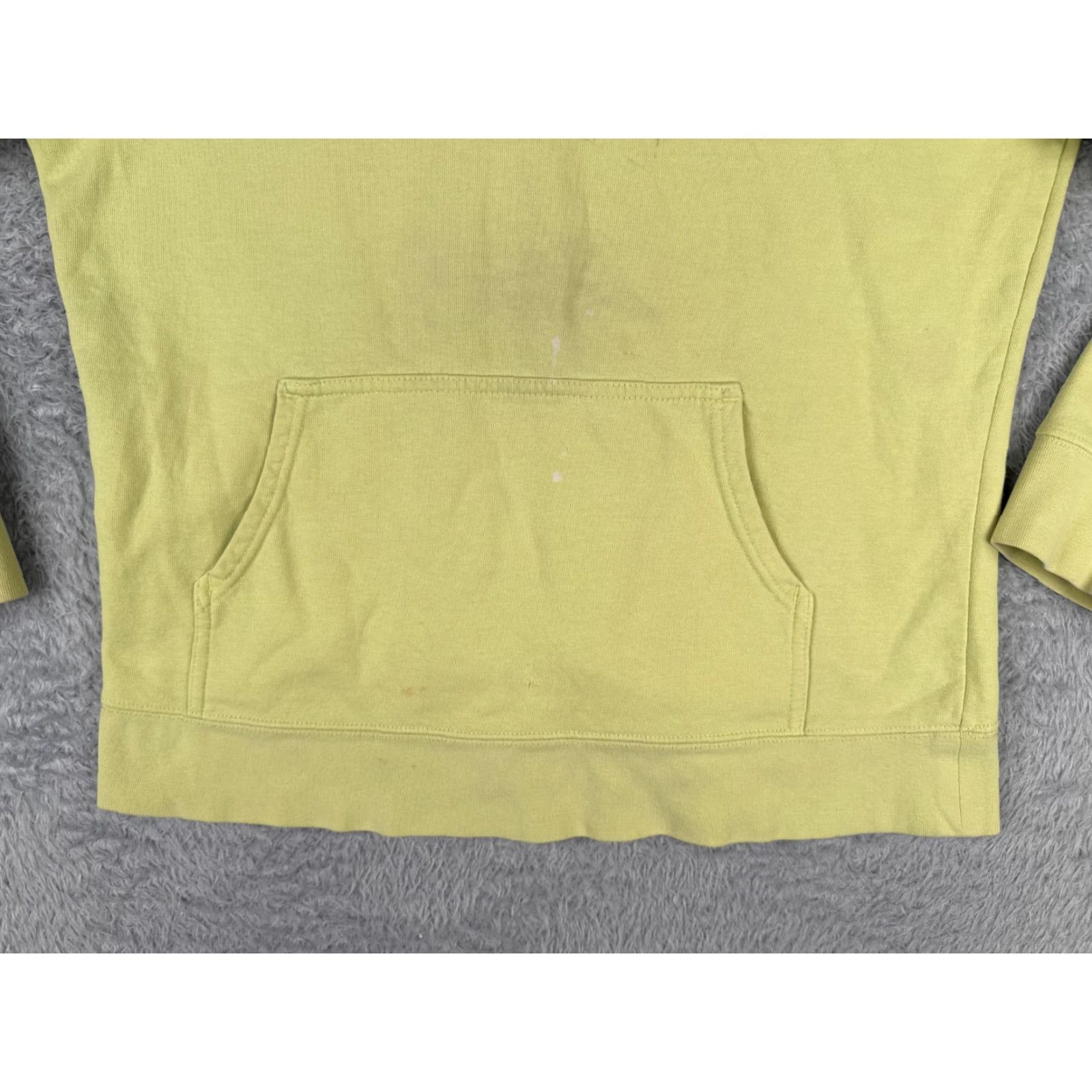 The North Face The North Face Womens Large Yellow Pullover Hoodie Sweatshirt Jers ey Cotton Blend All Seasons Zip Logo Size L / US 10 / IT 46 - 5 Thumbnail