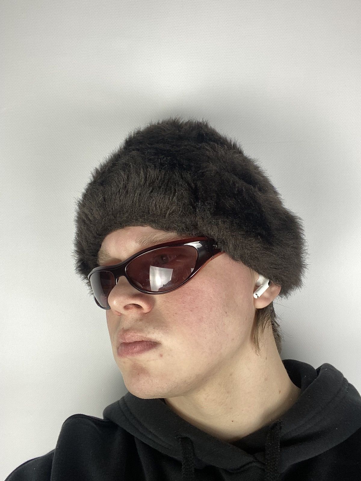 20471120 × Hysteric Glamour VNTG Y2K Japanese Style Boxy Fuzzy Mohair Ushanka Hat A8G Size ONE SIZE - 1 Thumbnail