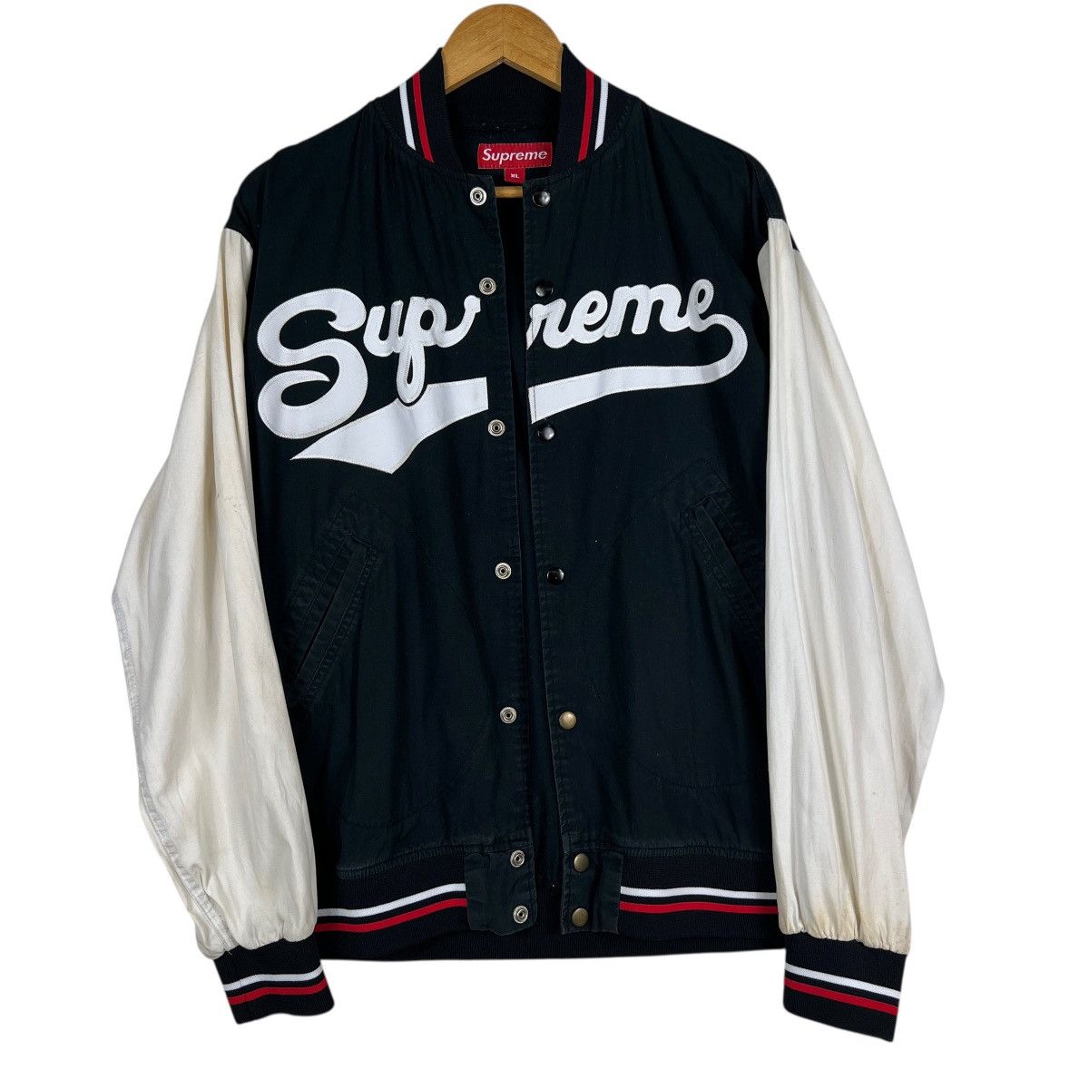 Supreme Vintage Supreme Light Bomber Jacket Made In Usa Size US XL / EU 56 / 4 - 3 Thumbnail
