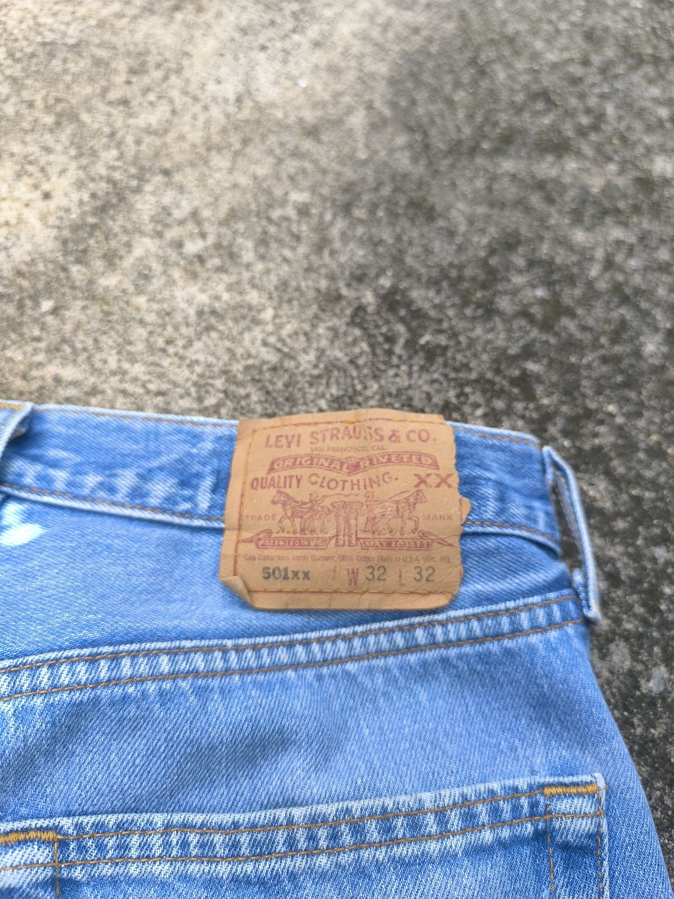 Levi's × Vintage 90s VINTAGE Levis 501 made in USA Size US 31 - 11 Thumbnail