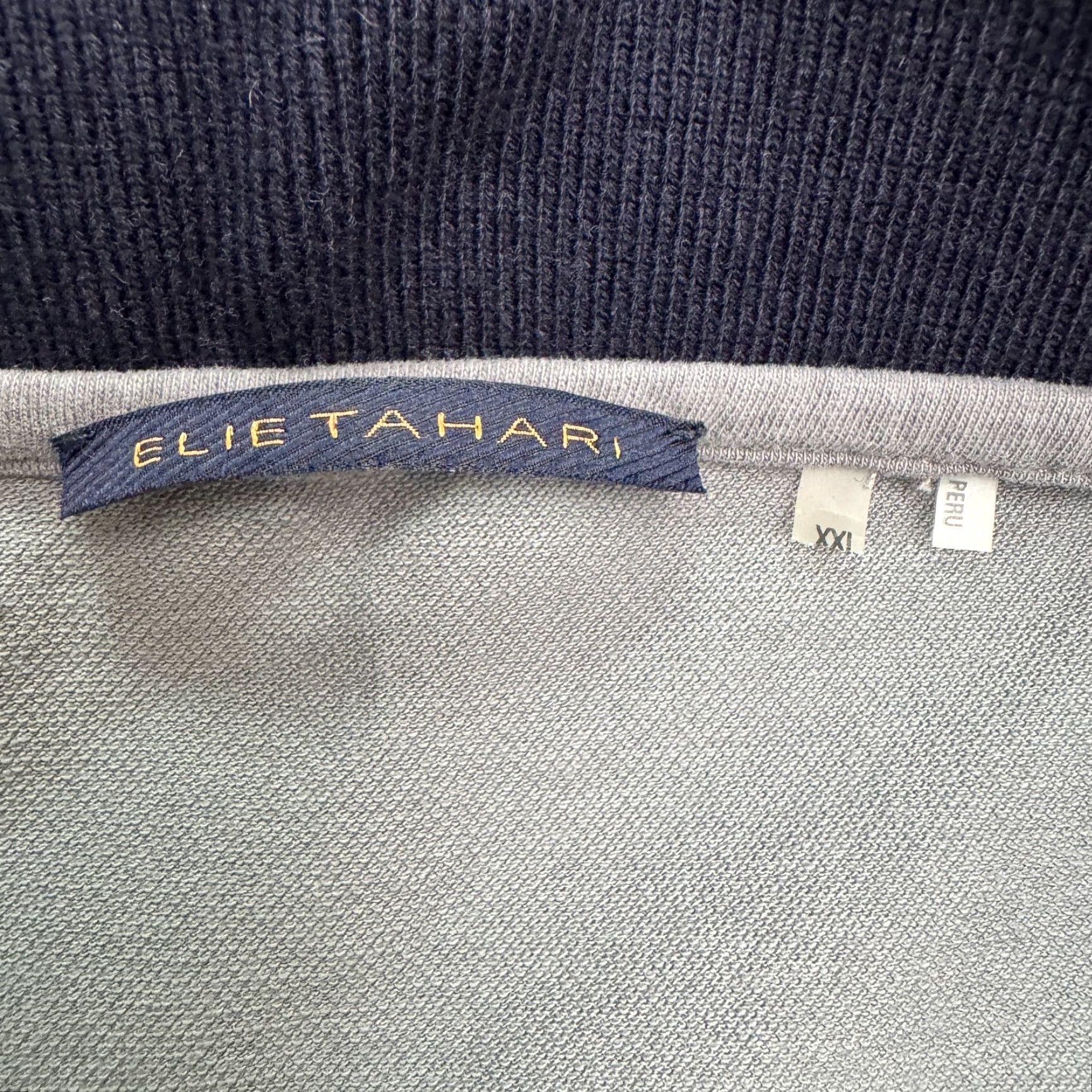 Vintage VINTAGE (no) Elie Tahari Cotton Tipped Polo Shirt Mens 2XL Gray Short Sleeve Casual Preppy Size US XXL / EU 58 / 5 - 5 Thumbnail