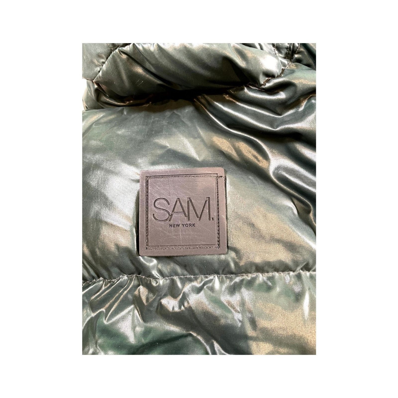 SAM. Sams (Women's) Dark Green Puffer Coat Size L / US 10 / IT 46 - 3 Thumbnail