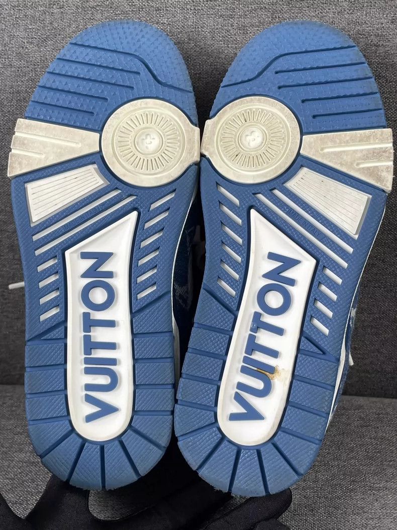 Louis Vuitton Louis Vuitton Tainer Denim Blue shoes Size US 4.5 / IT 34.5 - 5 Thumbnail