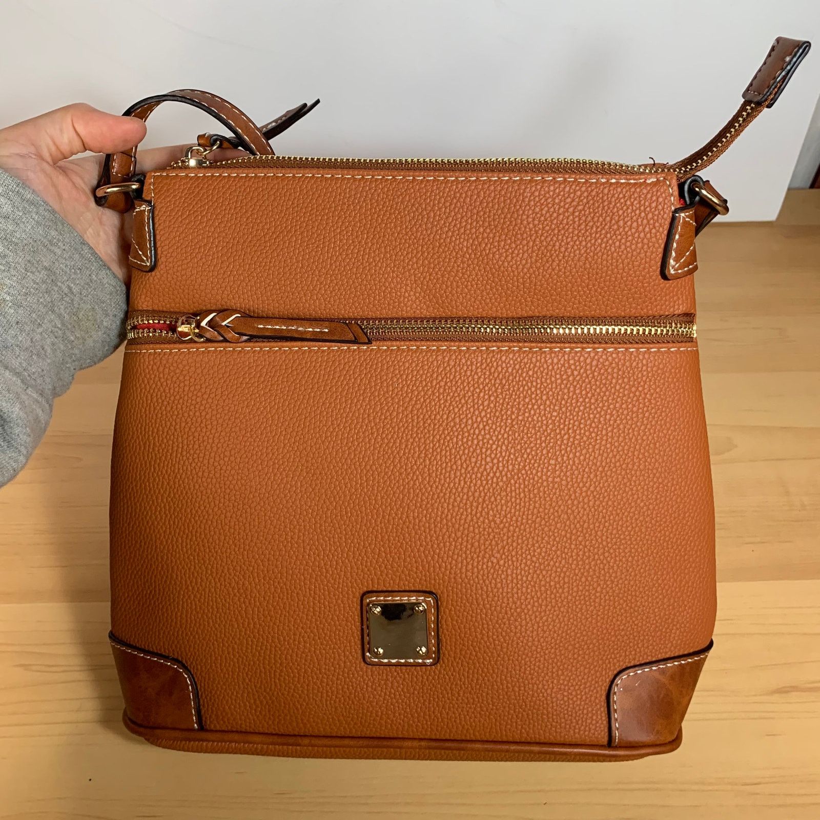 Other Women's Brown Faux Leather Crossbody Bag Size ONE SIZE - 2 Thumbnail