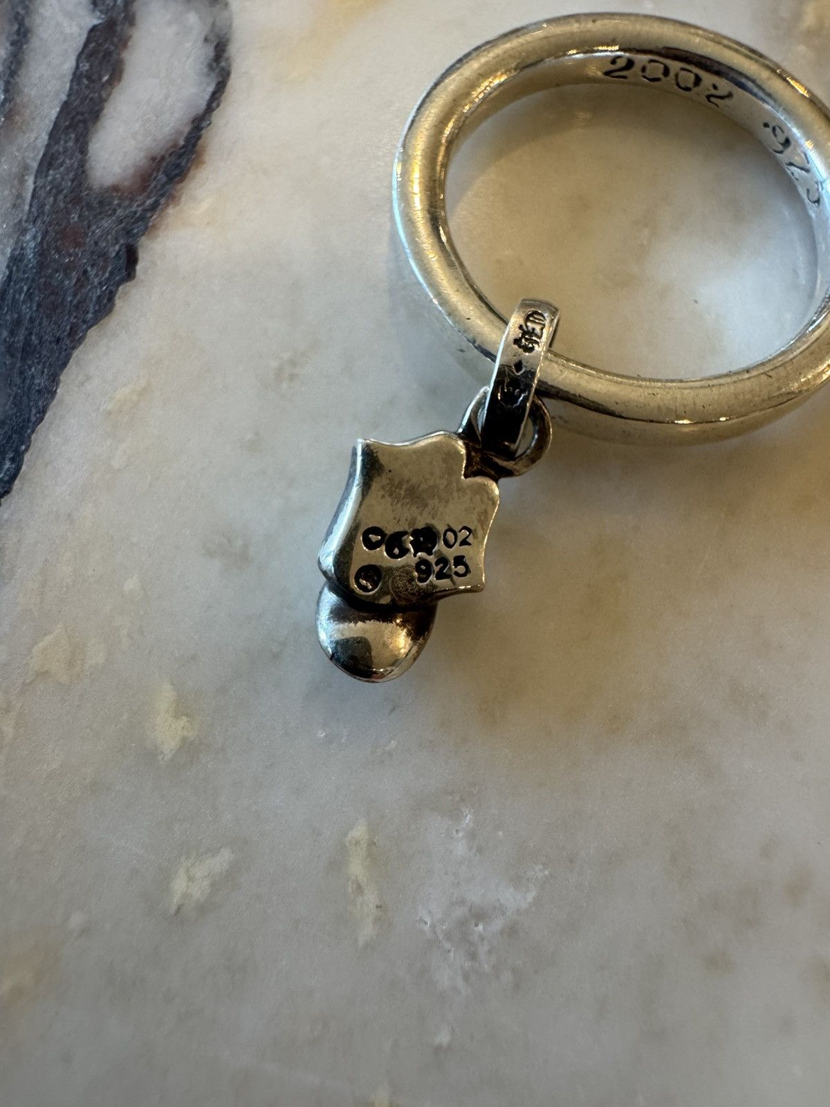 Chrome Hearts × The Rolling Stones Chrome Heart Rolling Stones NTFL Ring with Diamond Size ONE SIZE - 7 Thumbnail