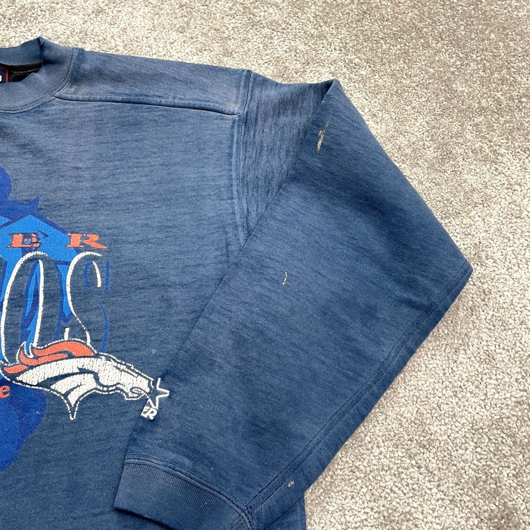 Starter VINTAGE Starter 90s Graphic Pullover Sweatshirt Mens M Blue Crew Neck All Seasons Graphic Print Casual Size US M / EU 48-50 / 2 - 4 Thumbnail