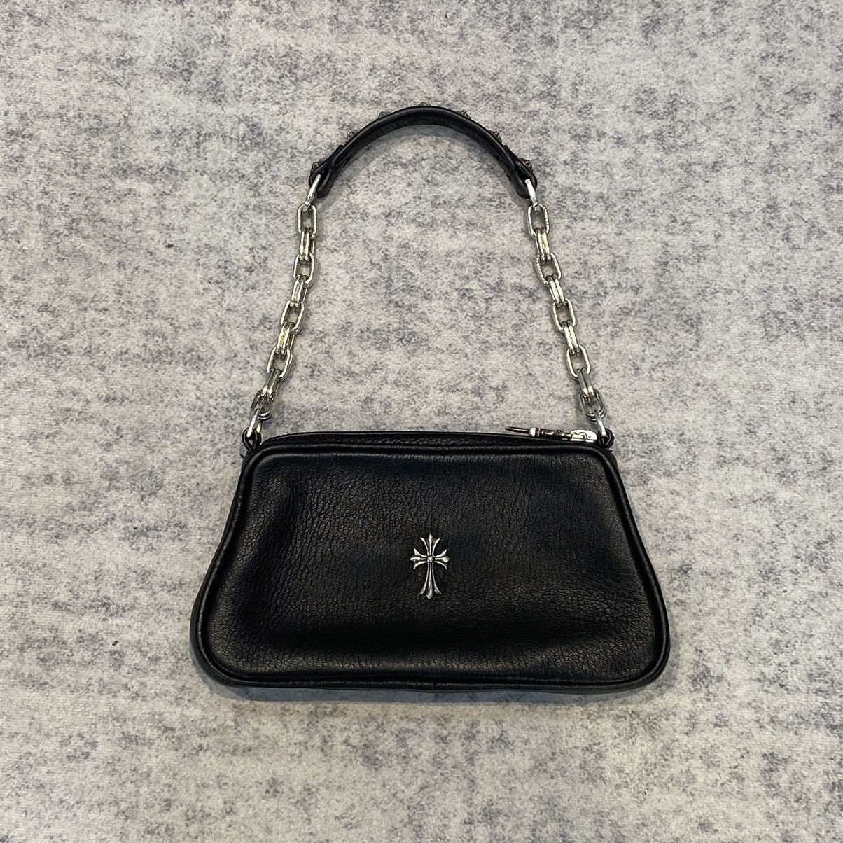 Chrome Hearts Chrome hearts PULP Cross link chain silver Medium bag black Size ONE SIZE - 1 Thumbnail