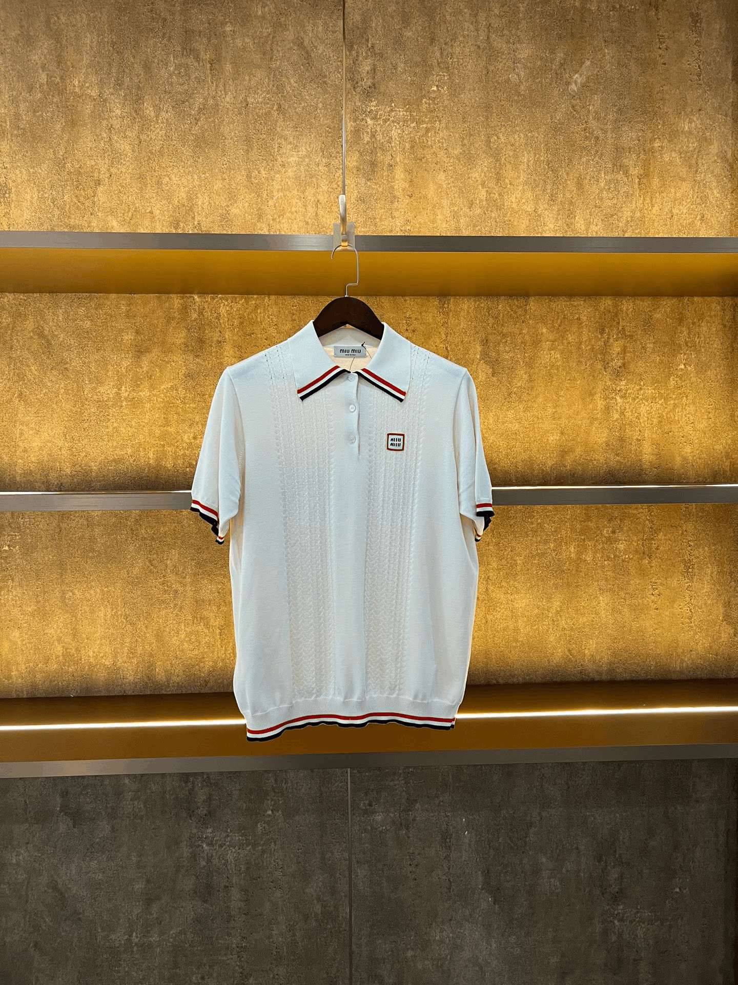 Miu Miu Miumiu Knit Short Sleeve Size S / US 4 / IT 40 - 1 Thumbnail
