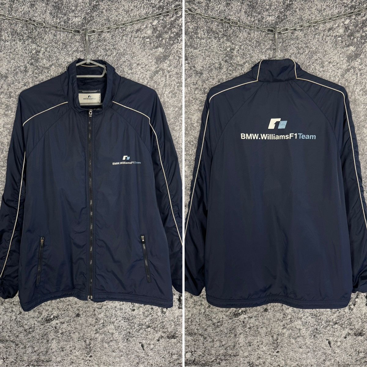 BMW BMW Williams F1 Team Nylon Racing Jacket Vintage Moto XL Size US XL / EU 56 / 4 - 1 Thumbnail