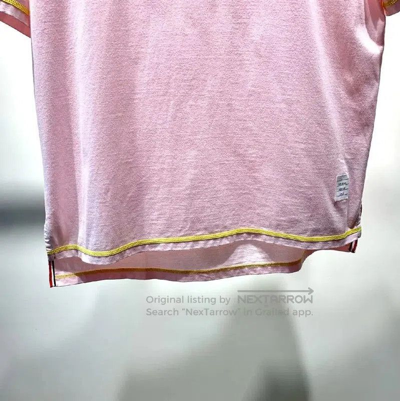 Thom Browne Thom Browne Pink Cotton Men's T-Shirt . Size US M / EU 48-50 / 2 - 6 Thumbnail