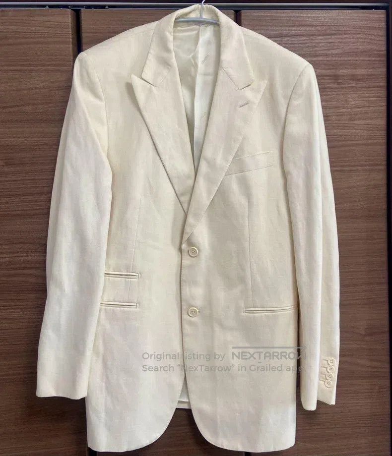 Hermes Hermes Linen Casual Business Jacket Size 52R - 1 Thumbnail