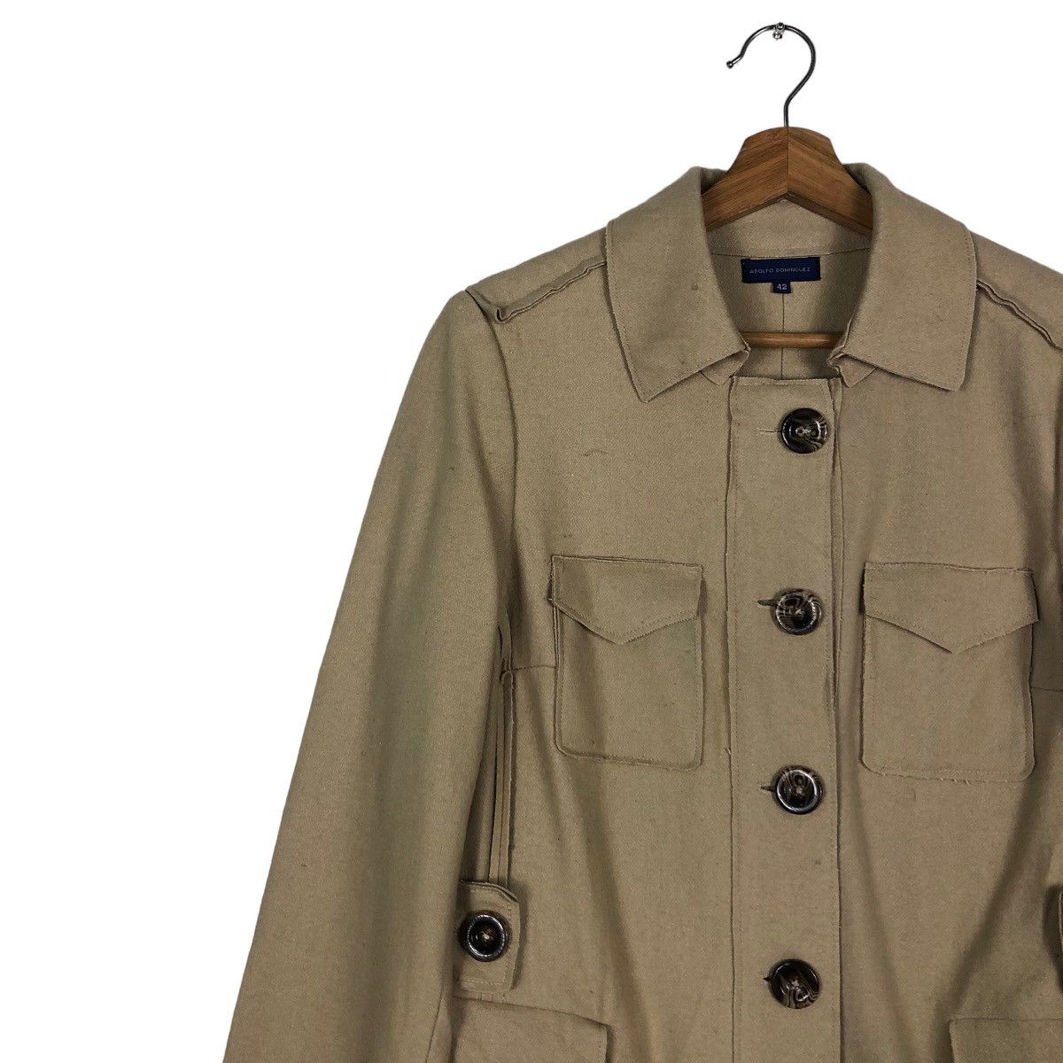 Adolfo Dominguez 🔥Vintage Biker Jacket Robed Adolfo Dominguez Double Breast Size US M / EU 48-50 / 2 - 7 Thumbnail